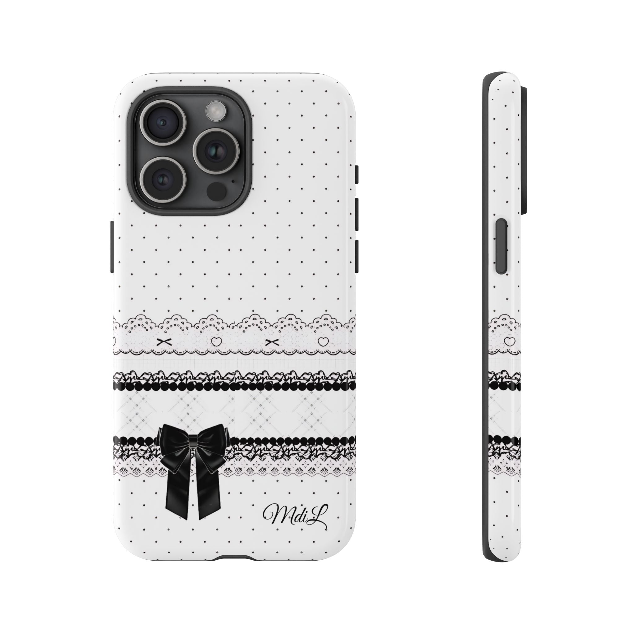 Dotted Lace | Black and White - Mare di Luna