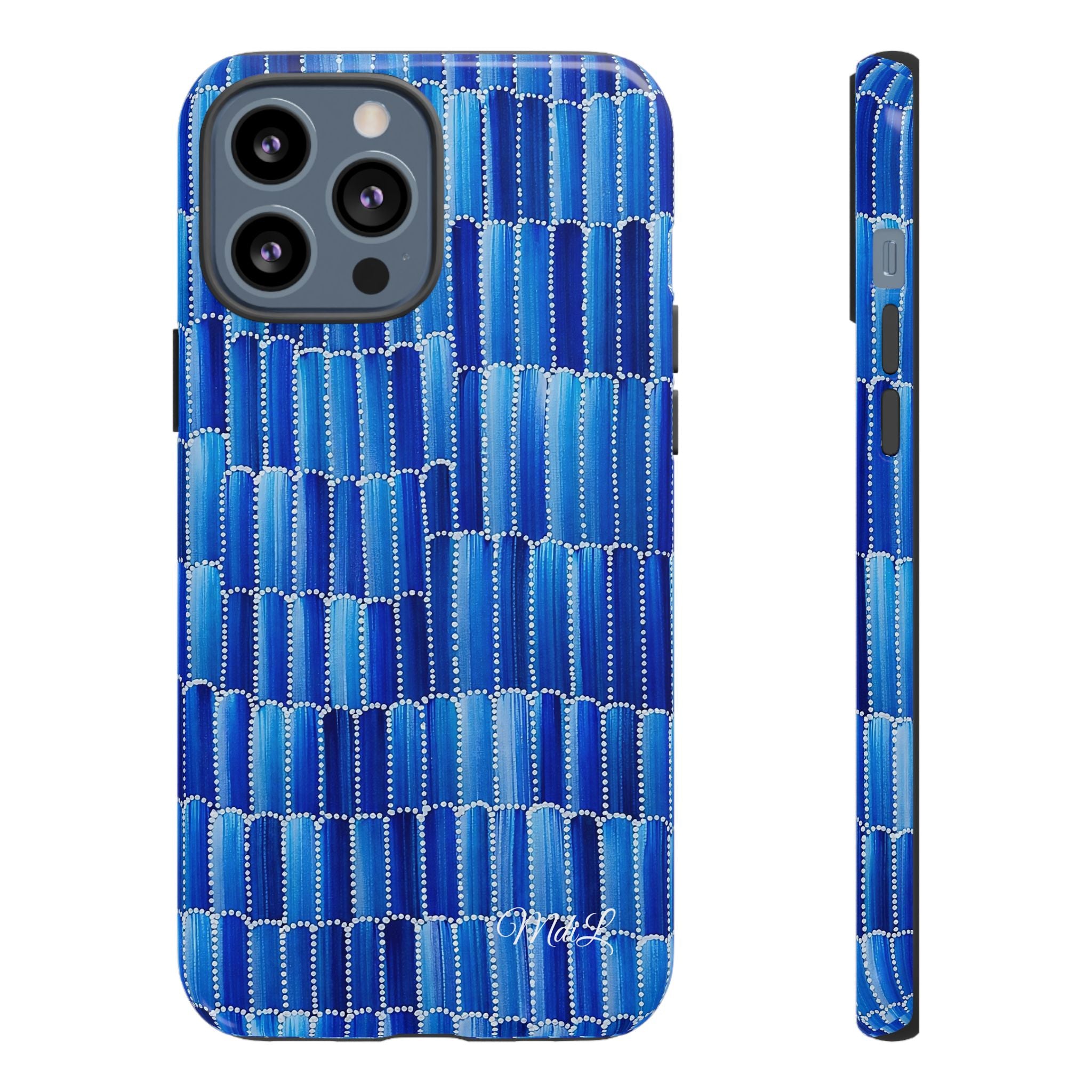 Watercolor Diamonds | Ocean Blue - Mare di Luna