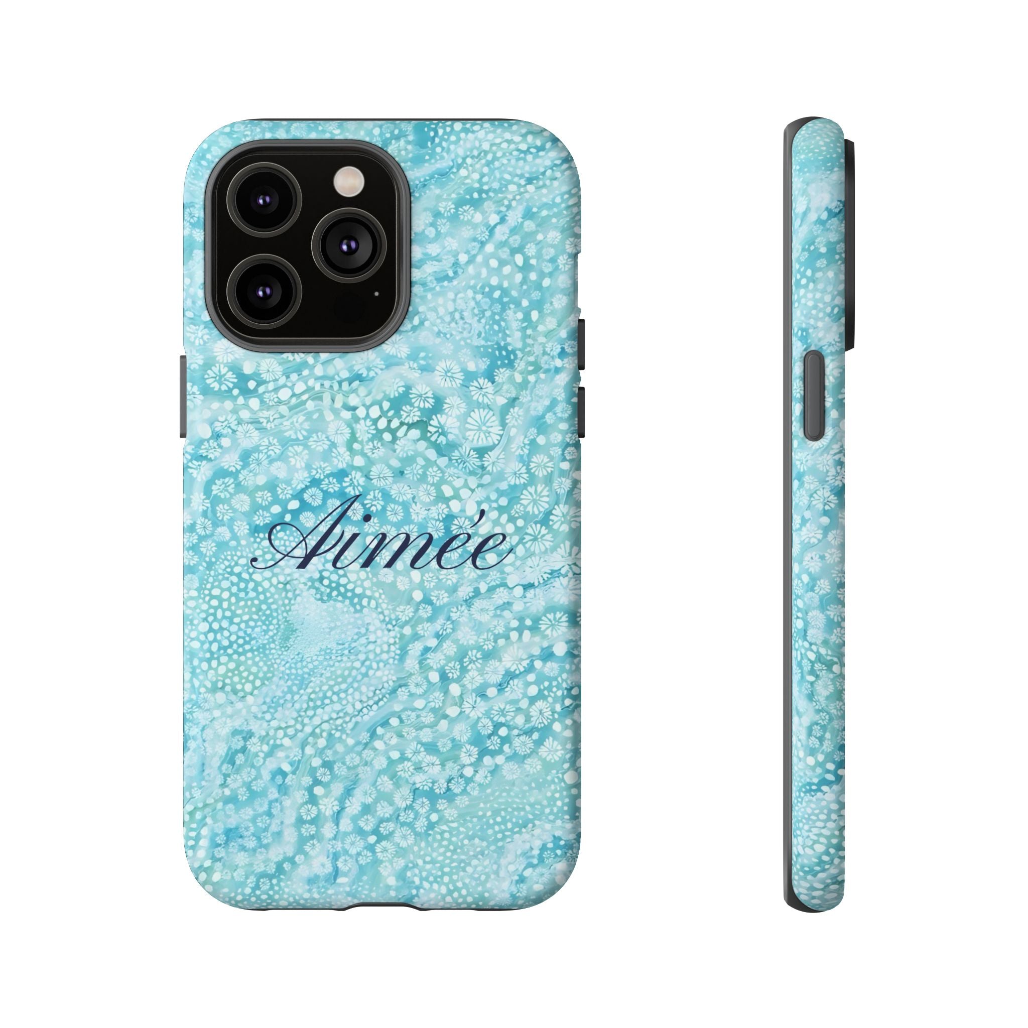 Teal Florals Personalized