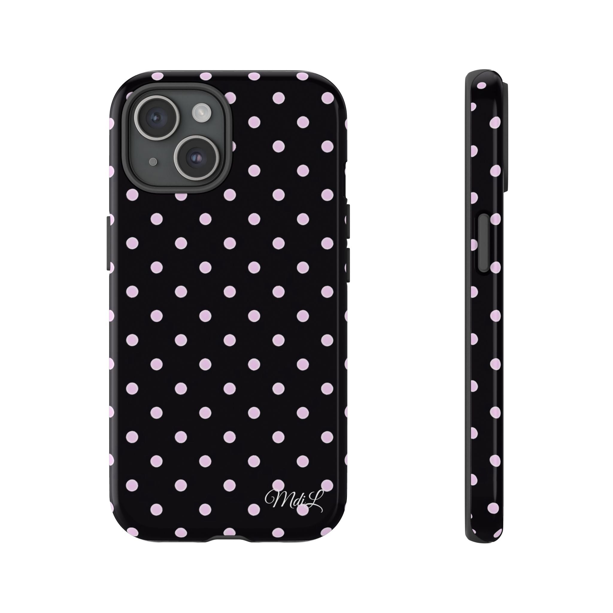 Polka Dots | Pink and Black - Mare di Luna