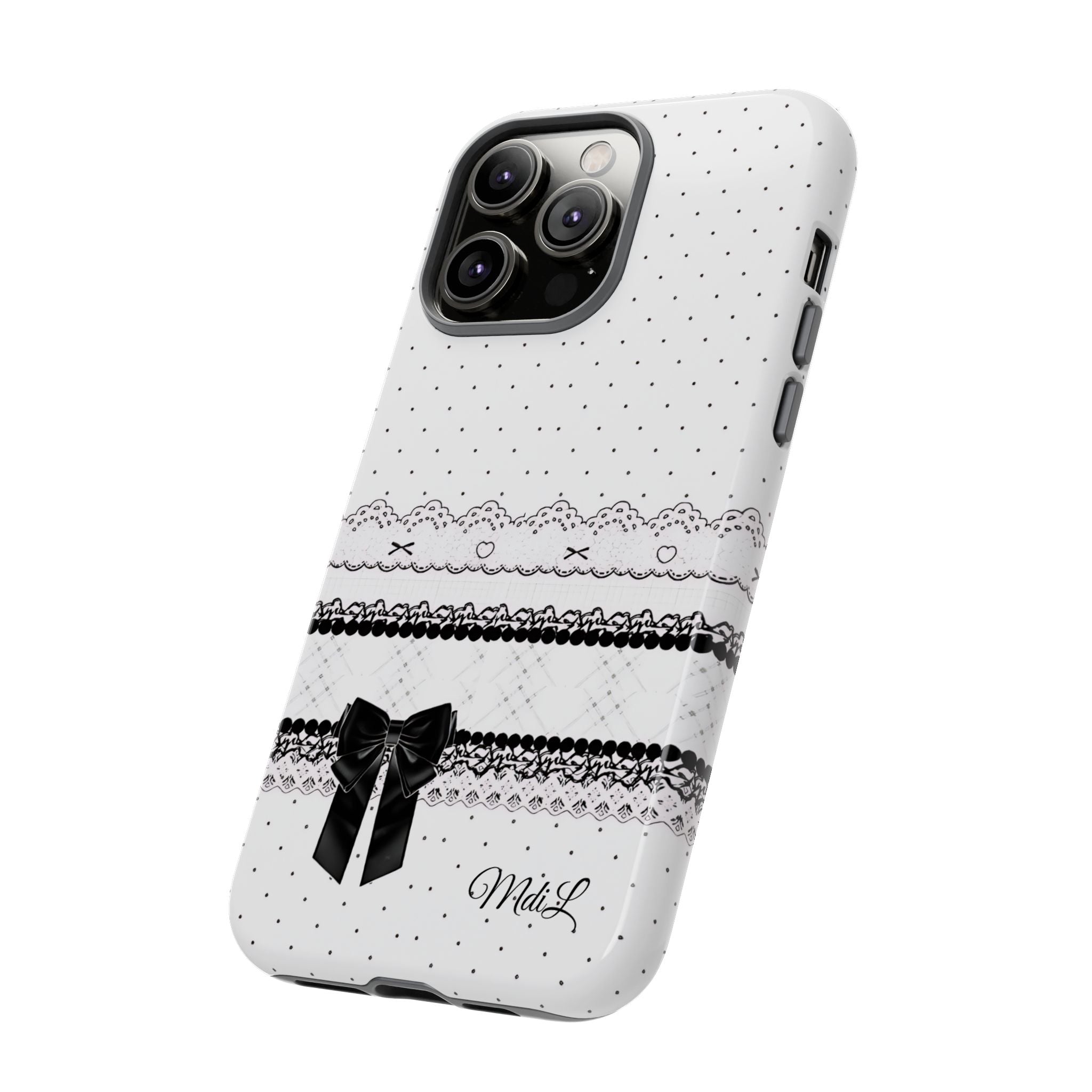 Dotted Lace | Black and White - Mare di Luna