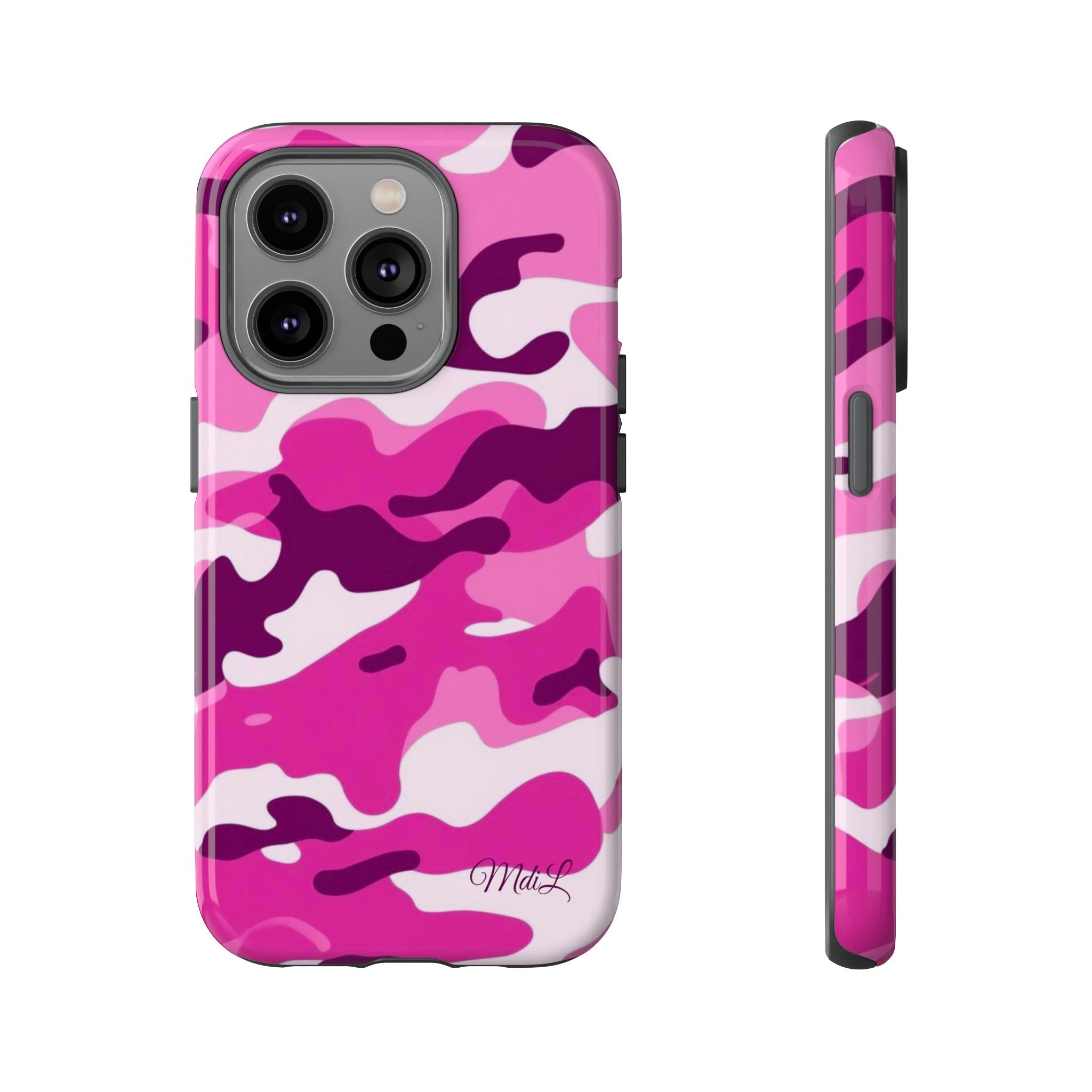 Magenta Camo iPhone Case