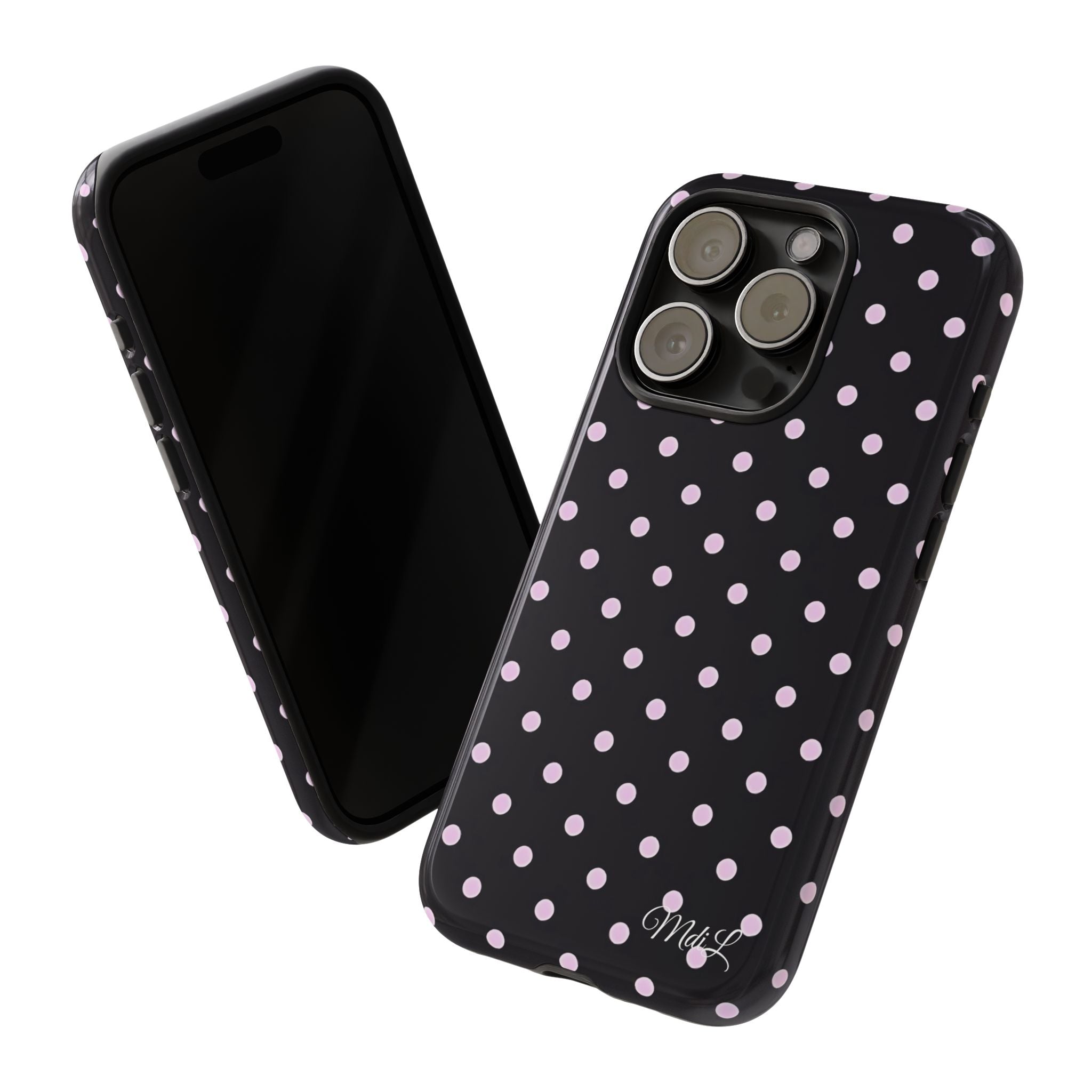 Polka Dots | Pink and Black - Mare di Luna