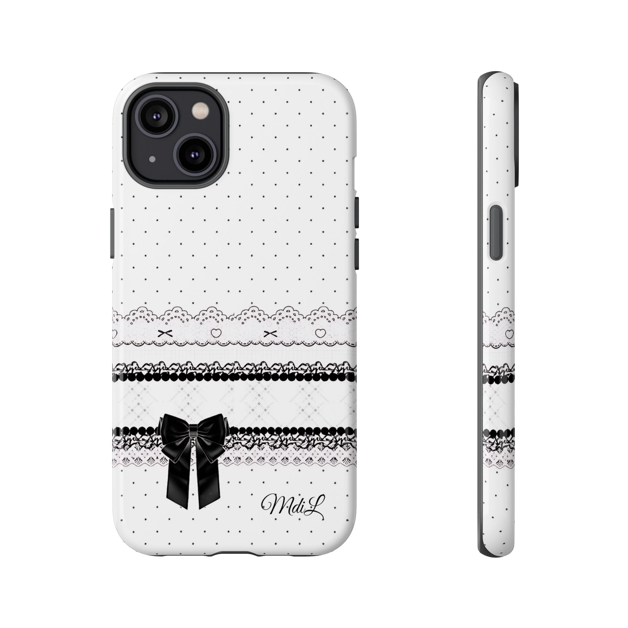Dotted Lace | Black and White - Mare di Luna