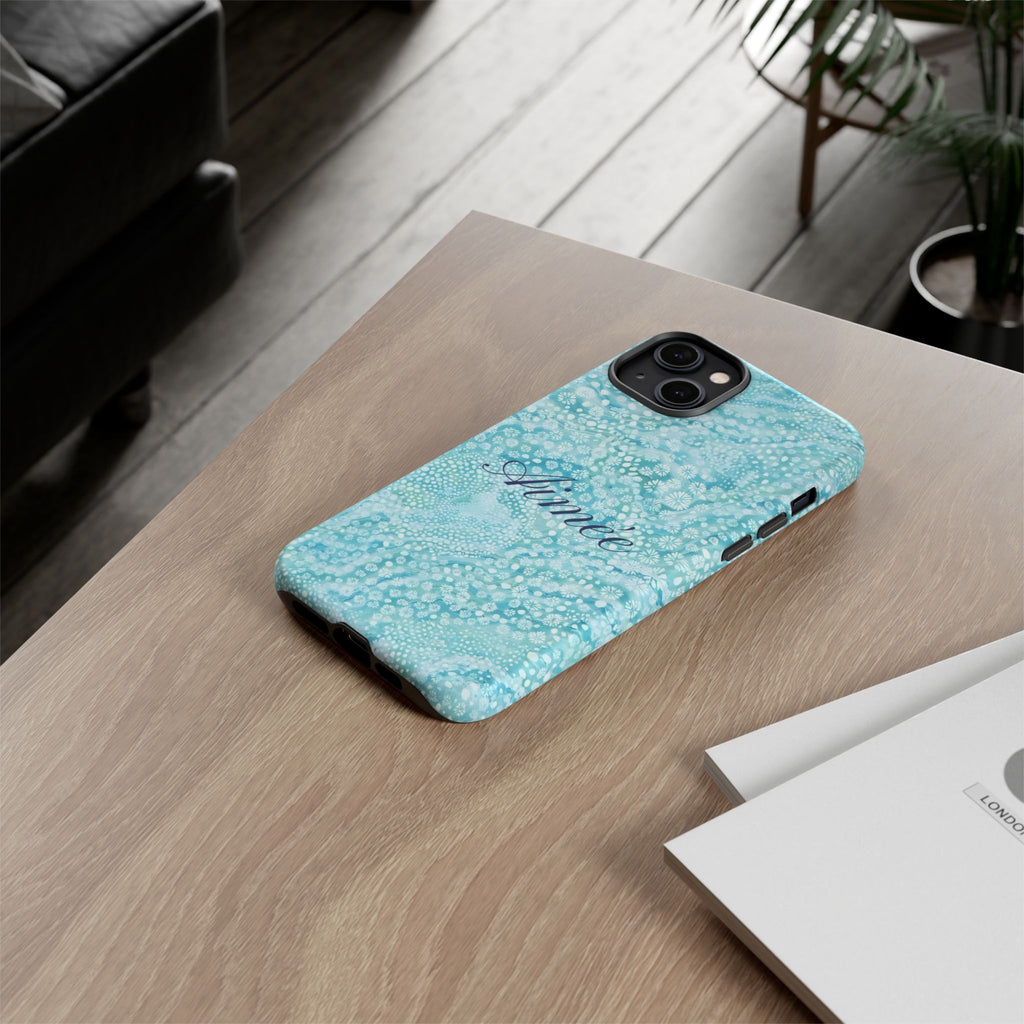 Teal Florals Personalized