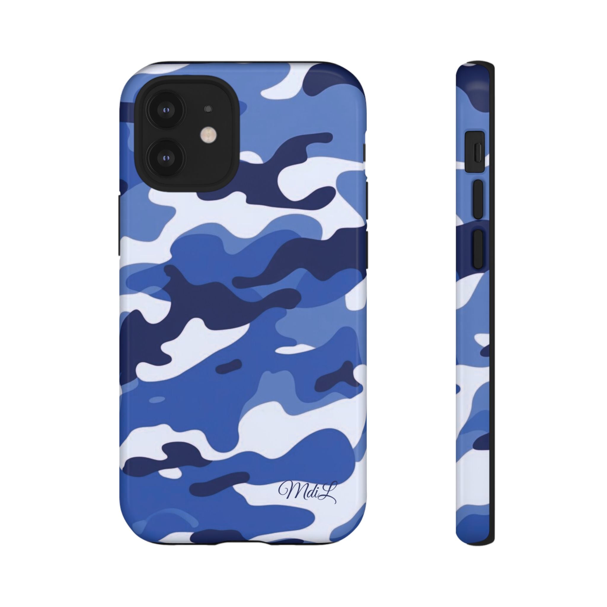 Deep Blue Camo iPhone Case