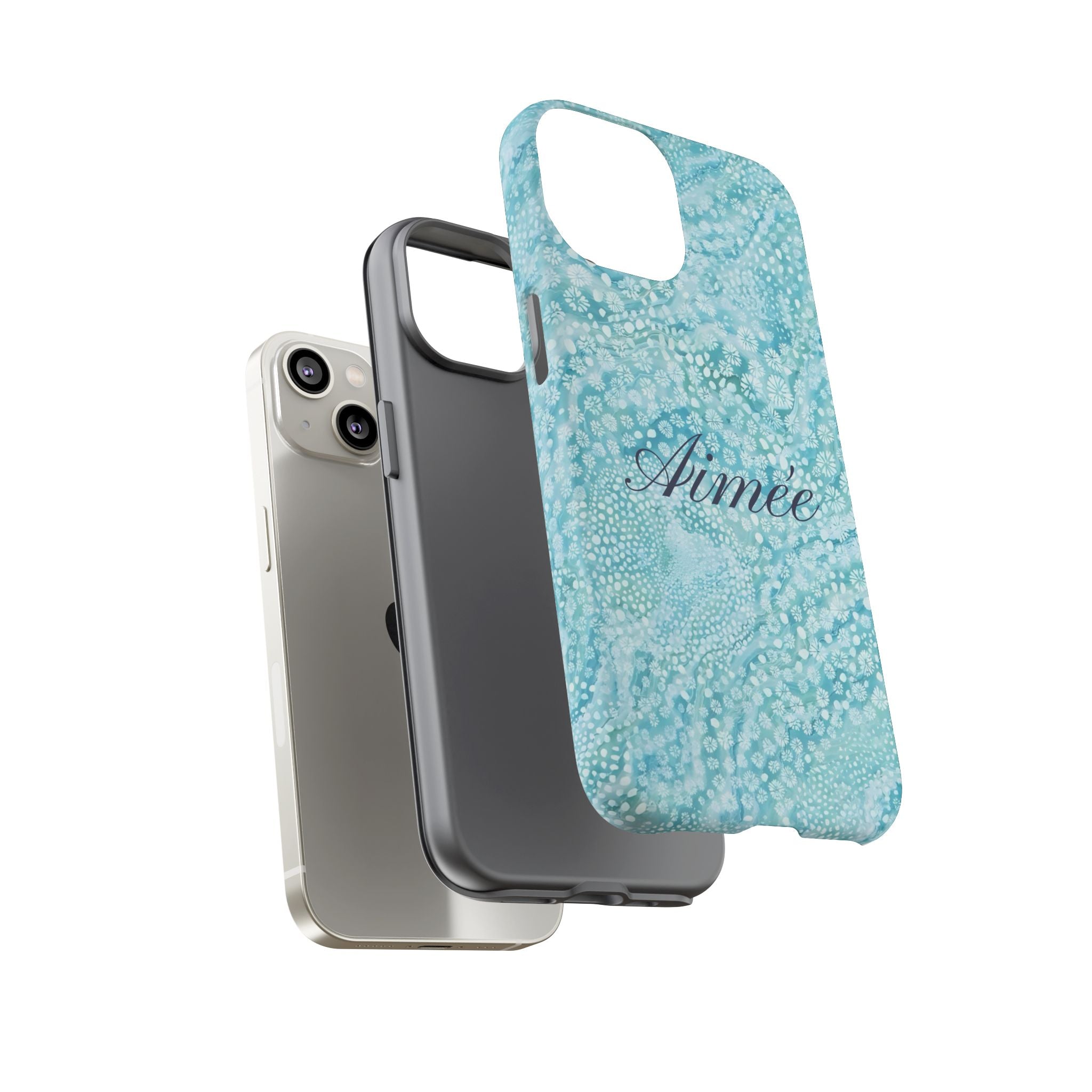 Teal Florals Personalized