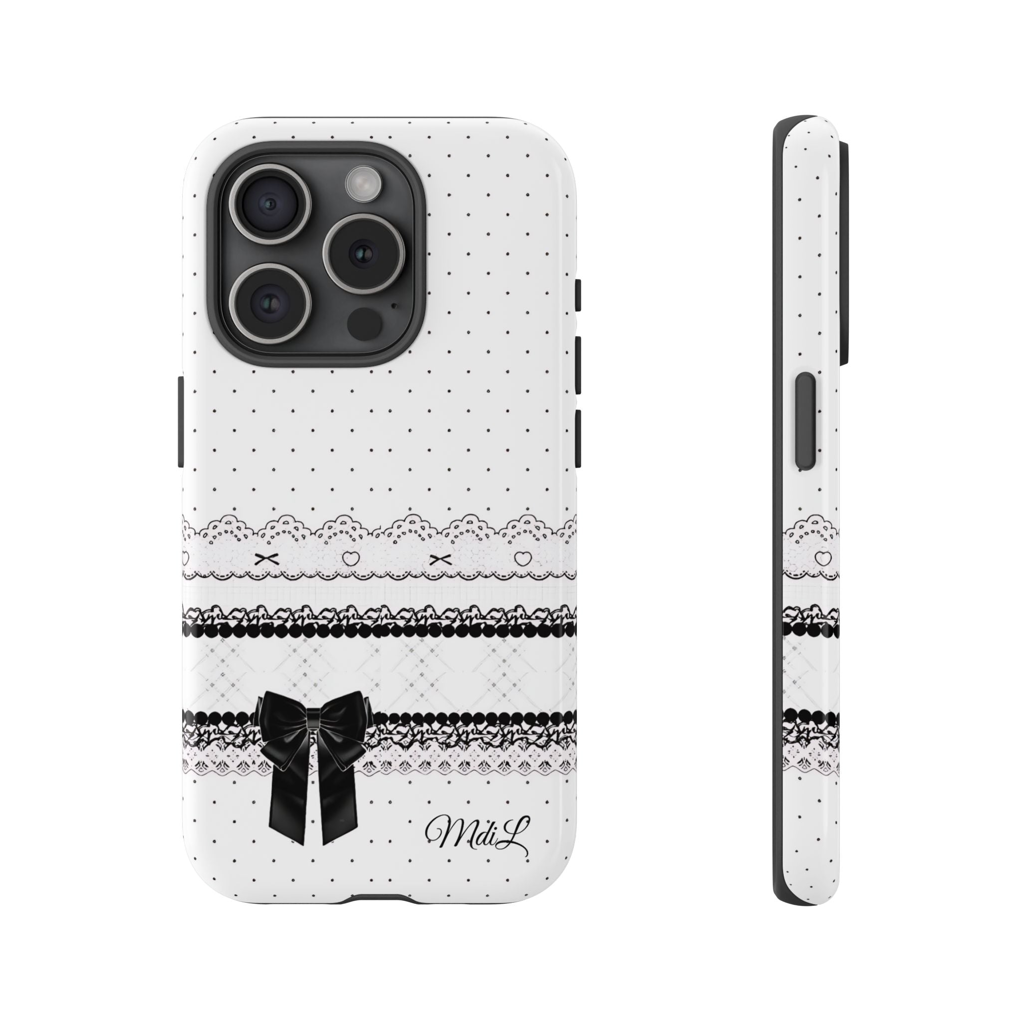Dotted Lace | Black and White - Mare di Luna
