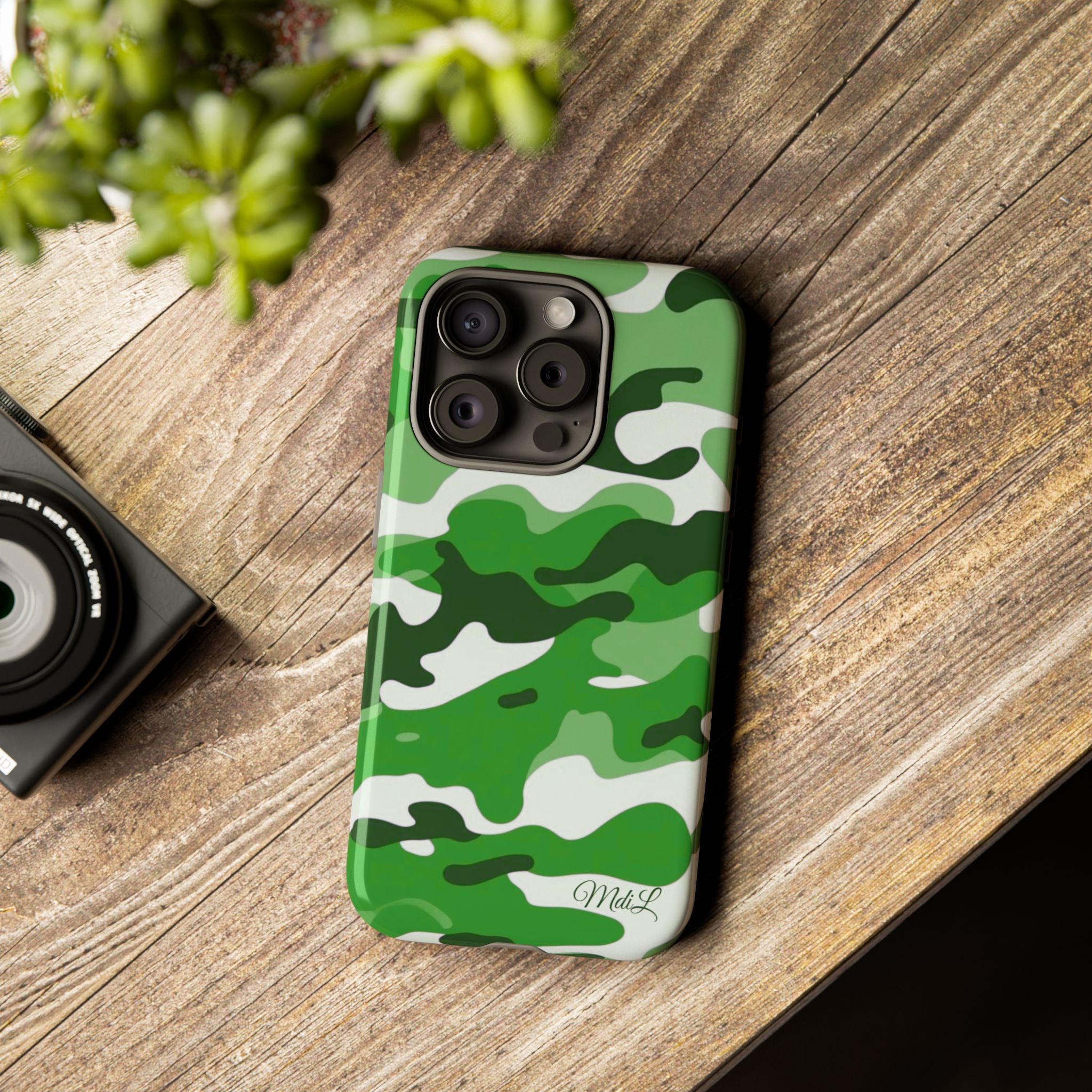 Green Camo iPhone Case