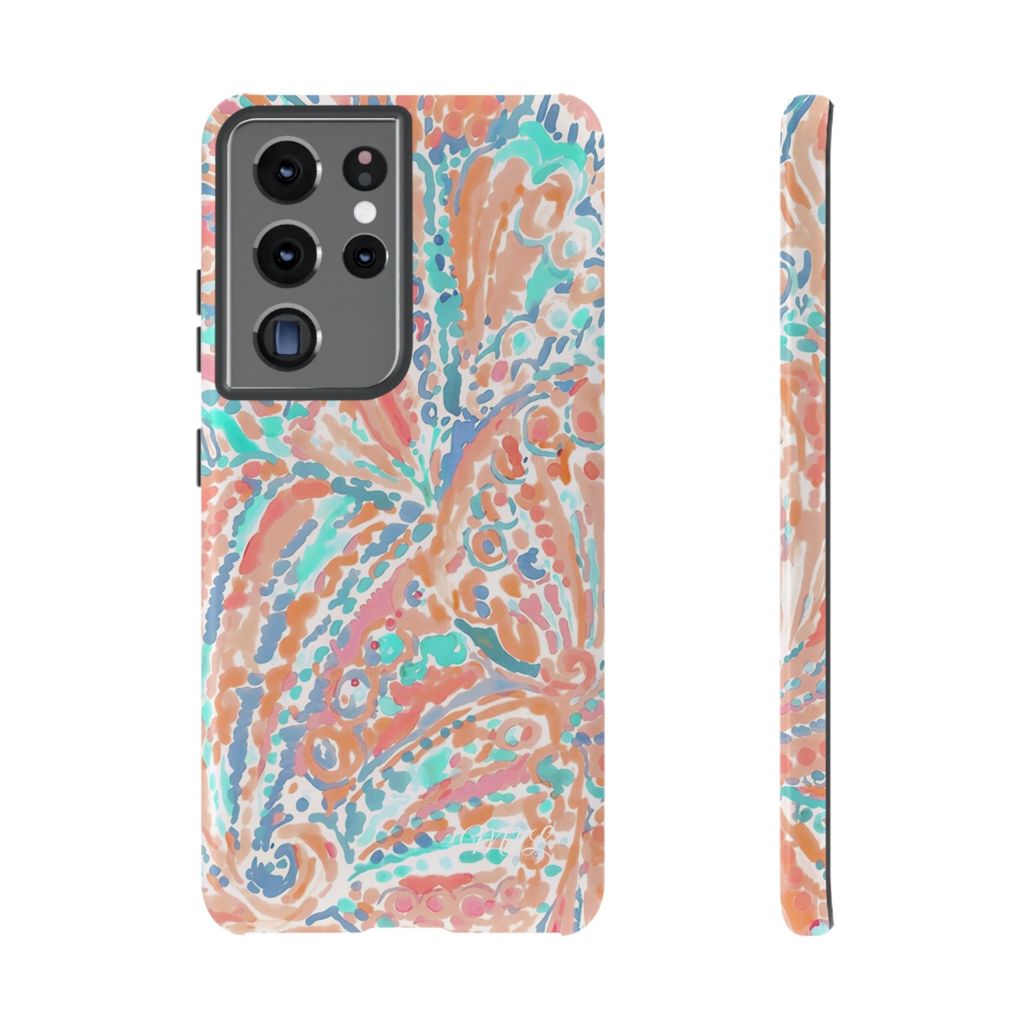 Coral & Teal