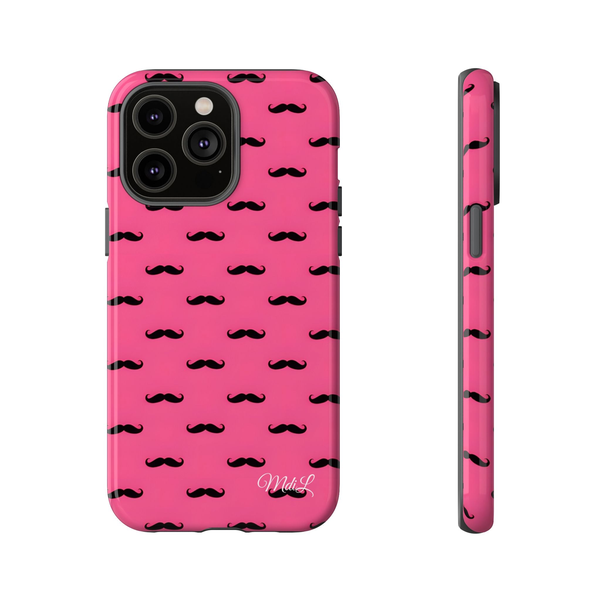 Pink Moustache iPhone Case