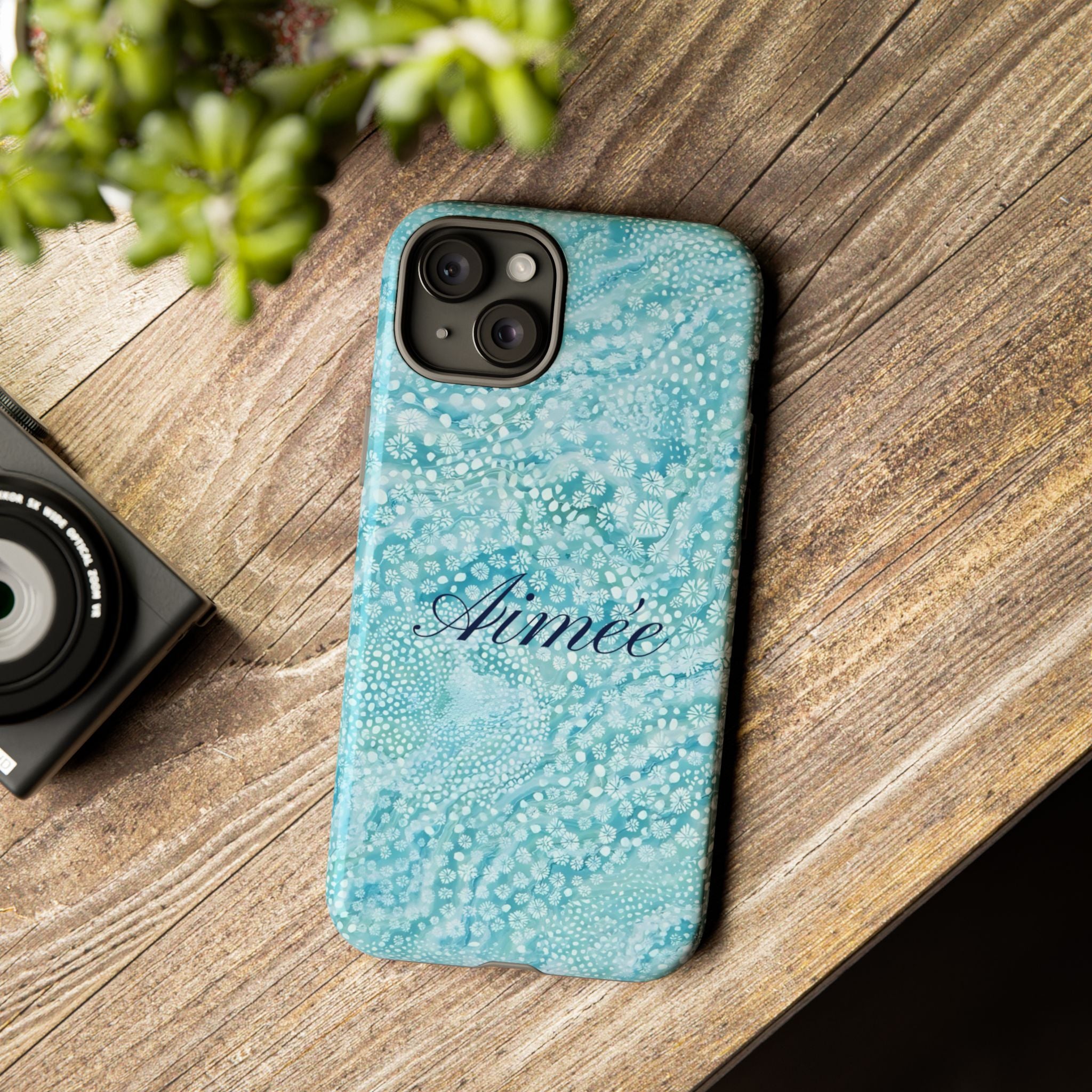 Teal Florals Personalized
