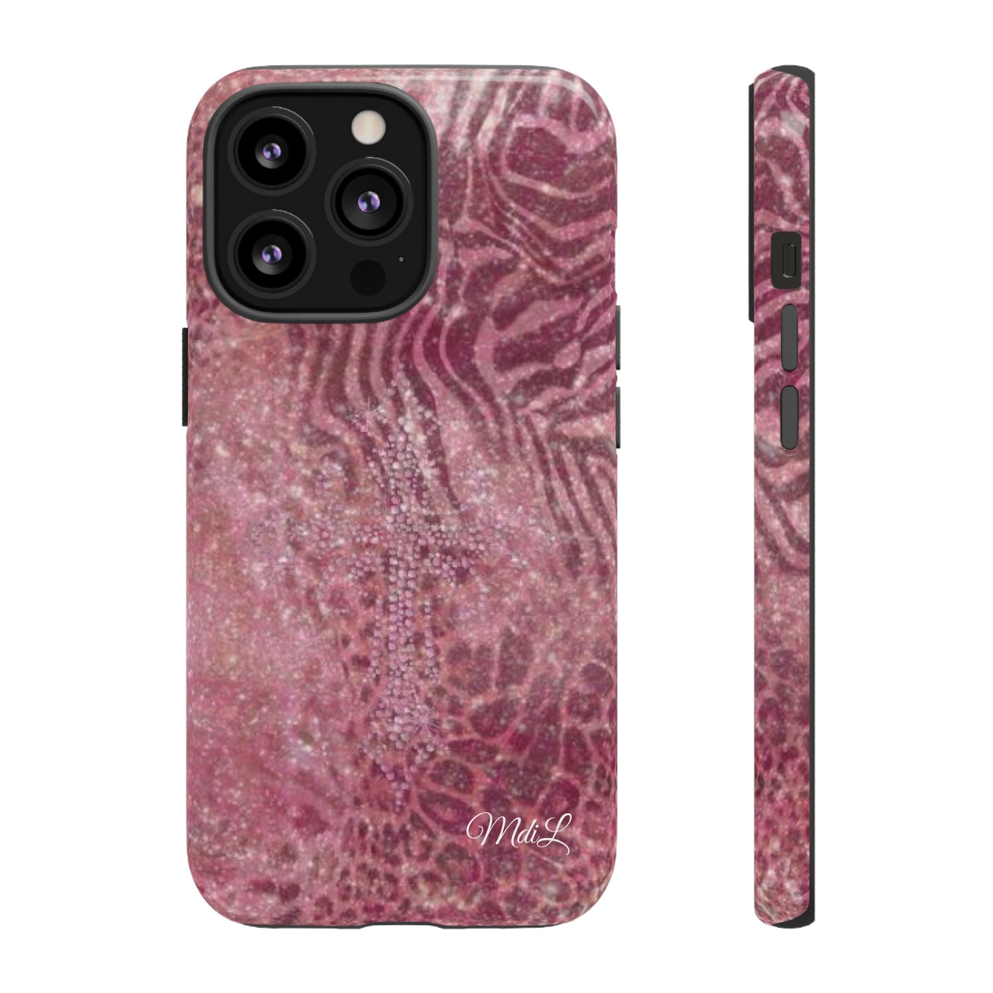 Pink Cross iPhone Case