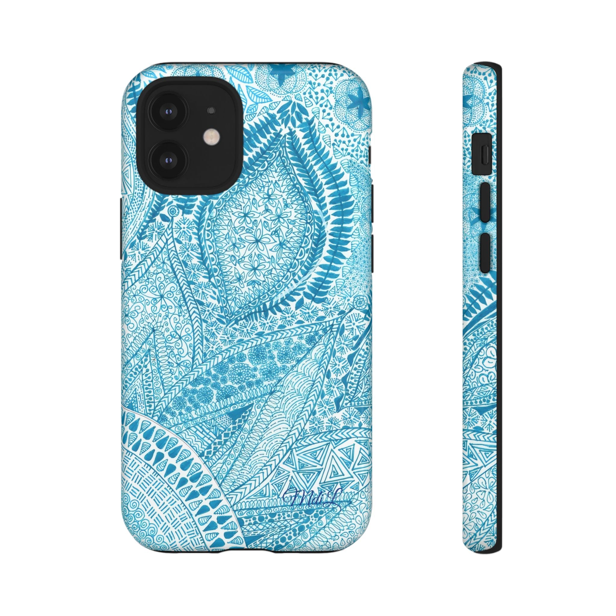 Teal Paisley