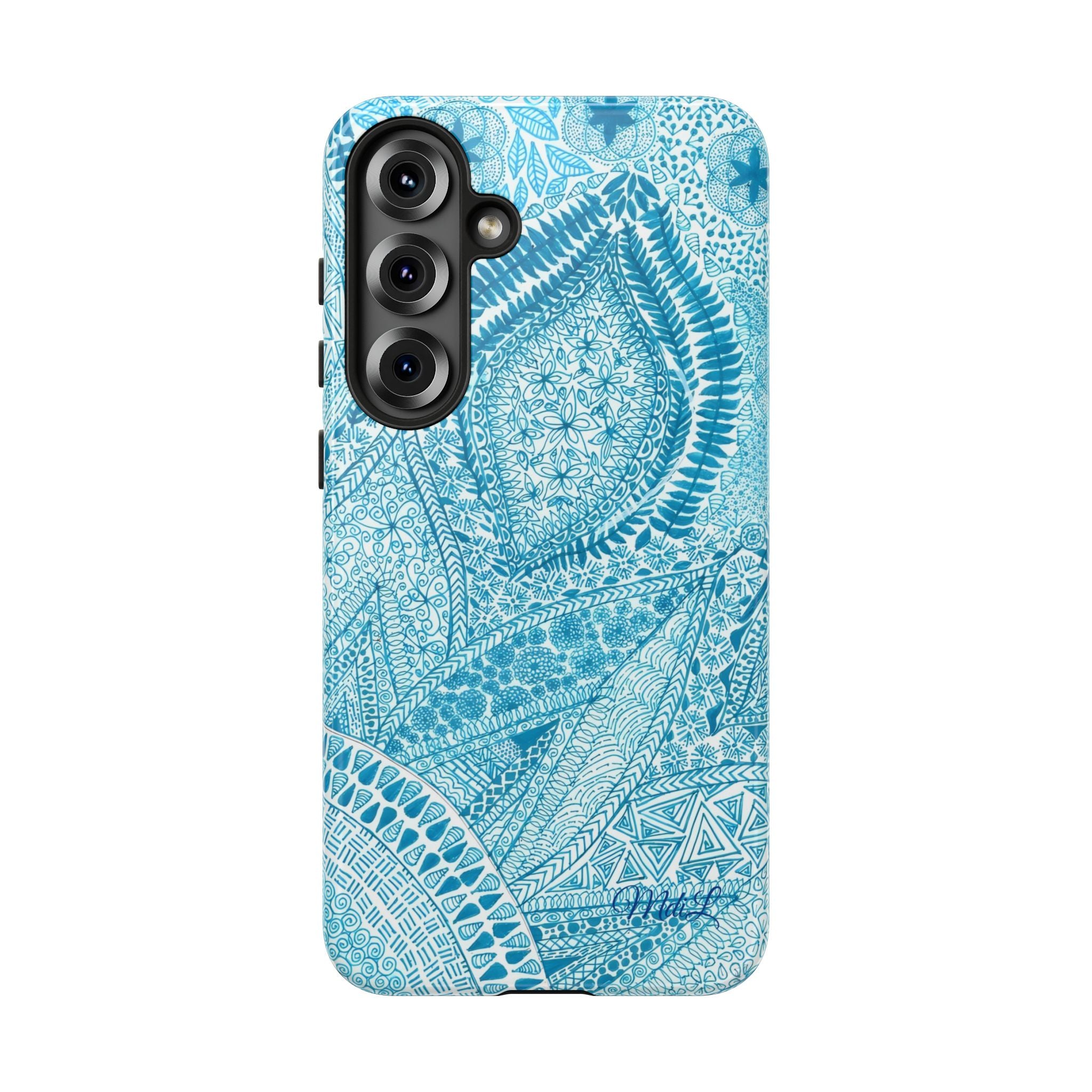 Teal Paisley