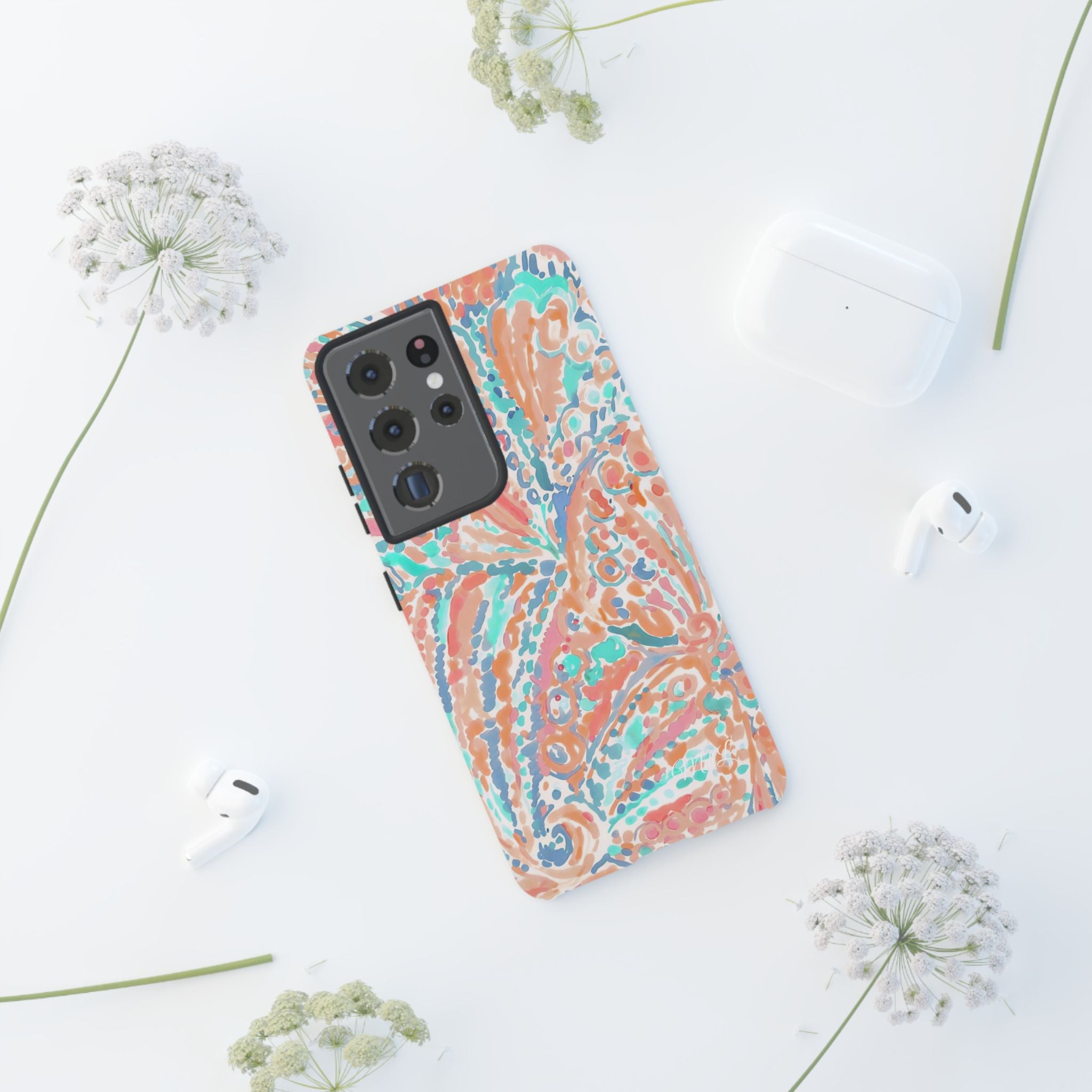 Coral & Teal