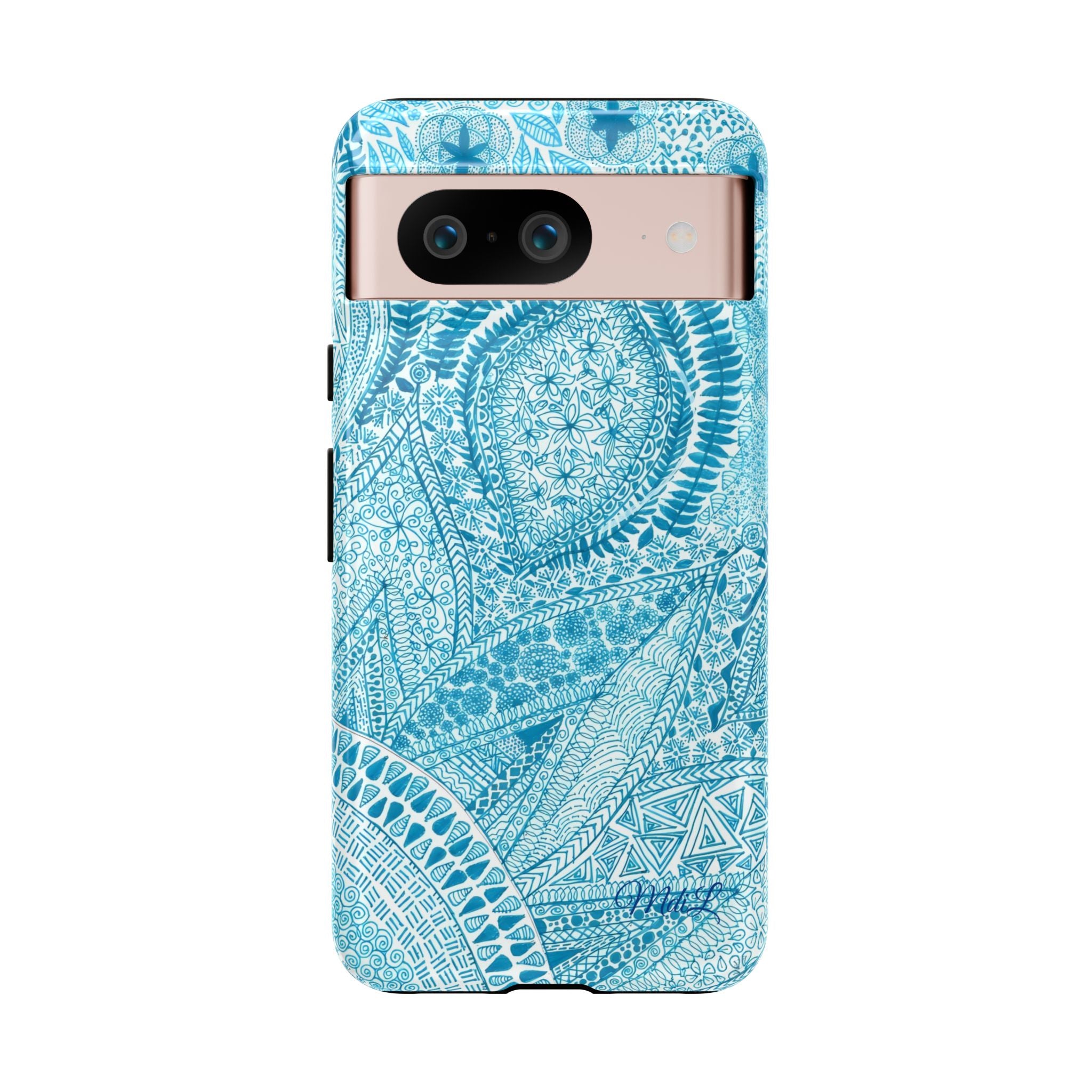 Teal Paisley