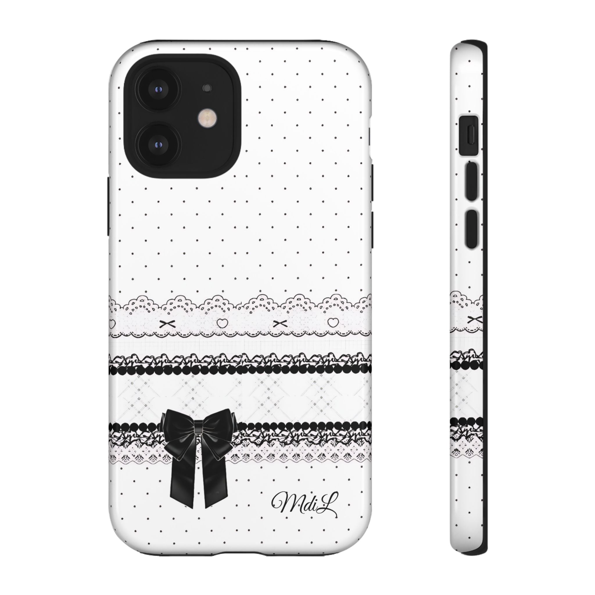 Dotted Lace | Black and White - Mare di Luna