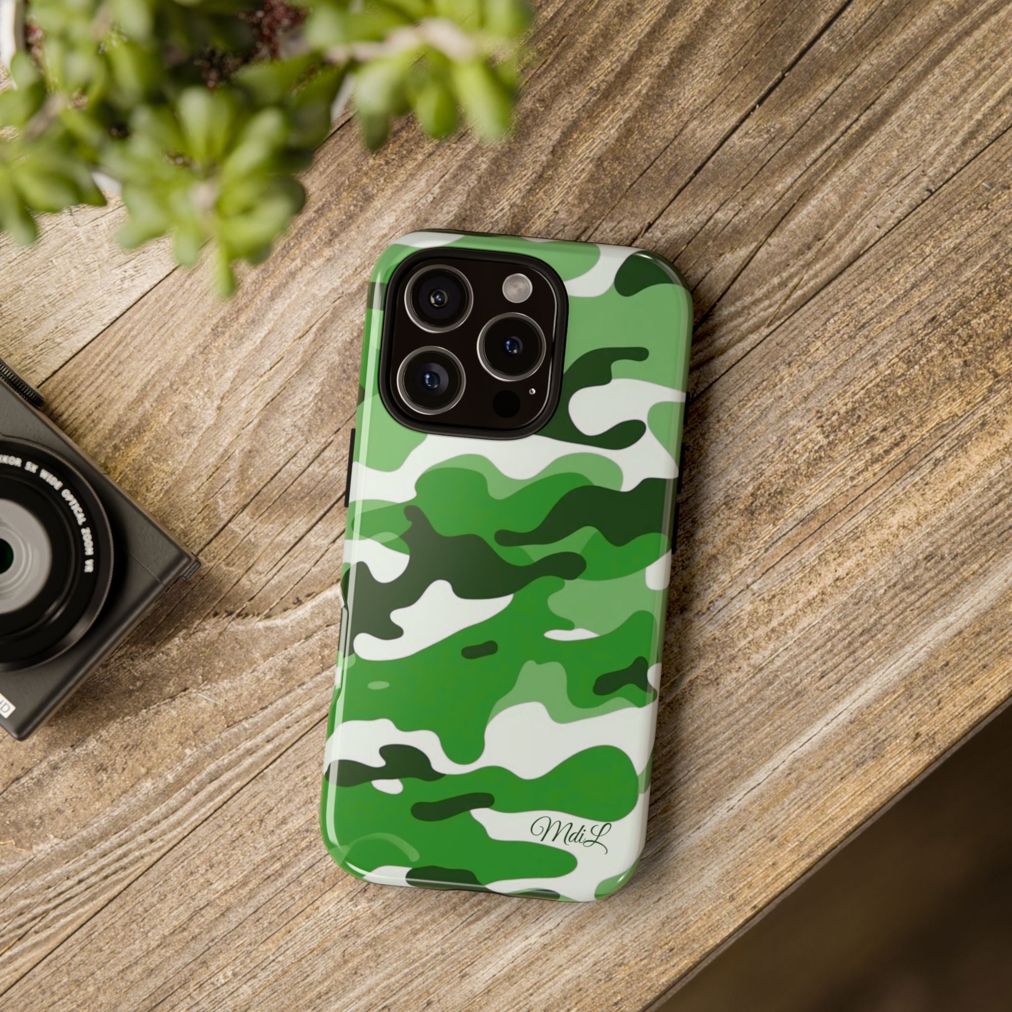 Green Camo iPhone Case