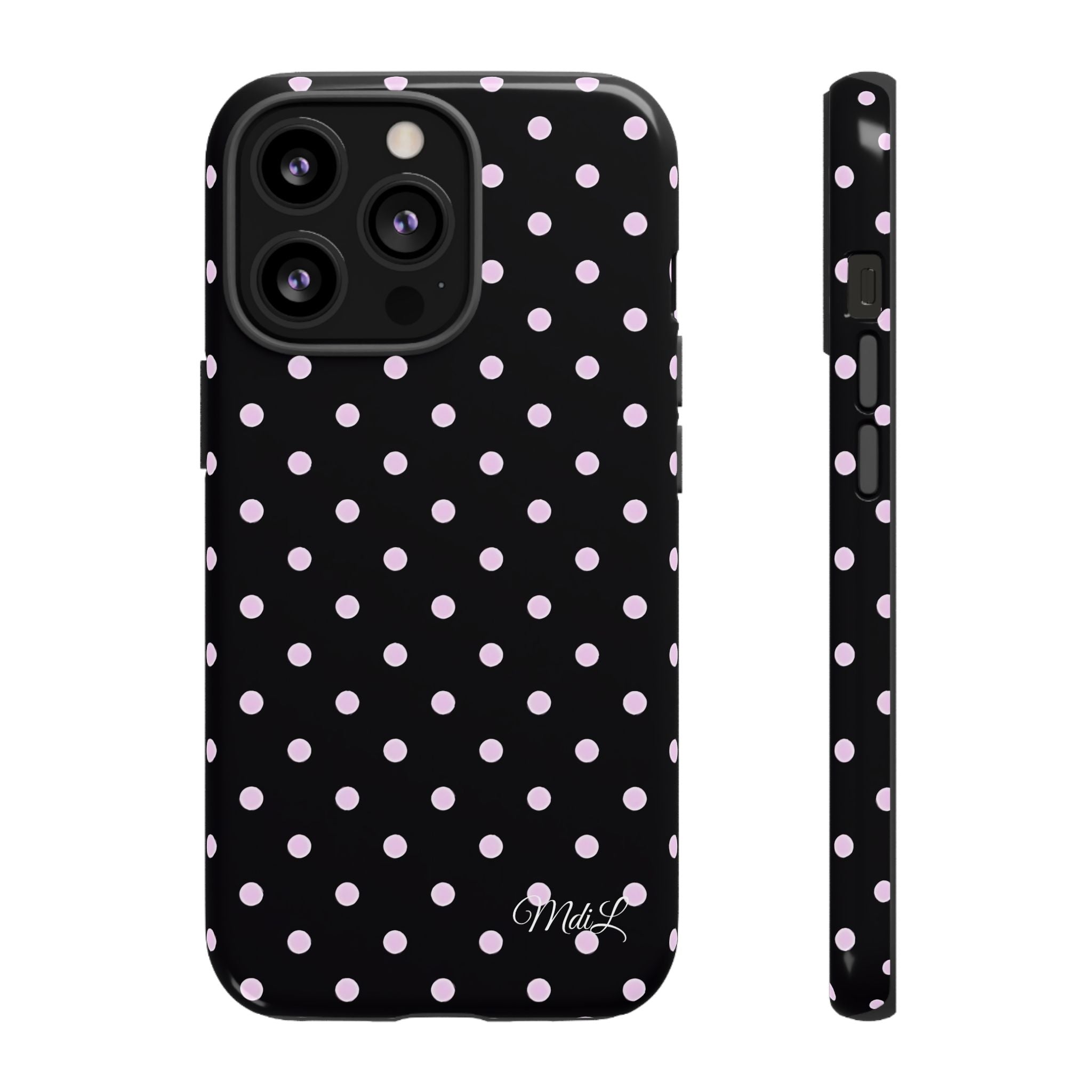 Polka Dots | Pink and Black - Mare di Luna