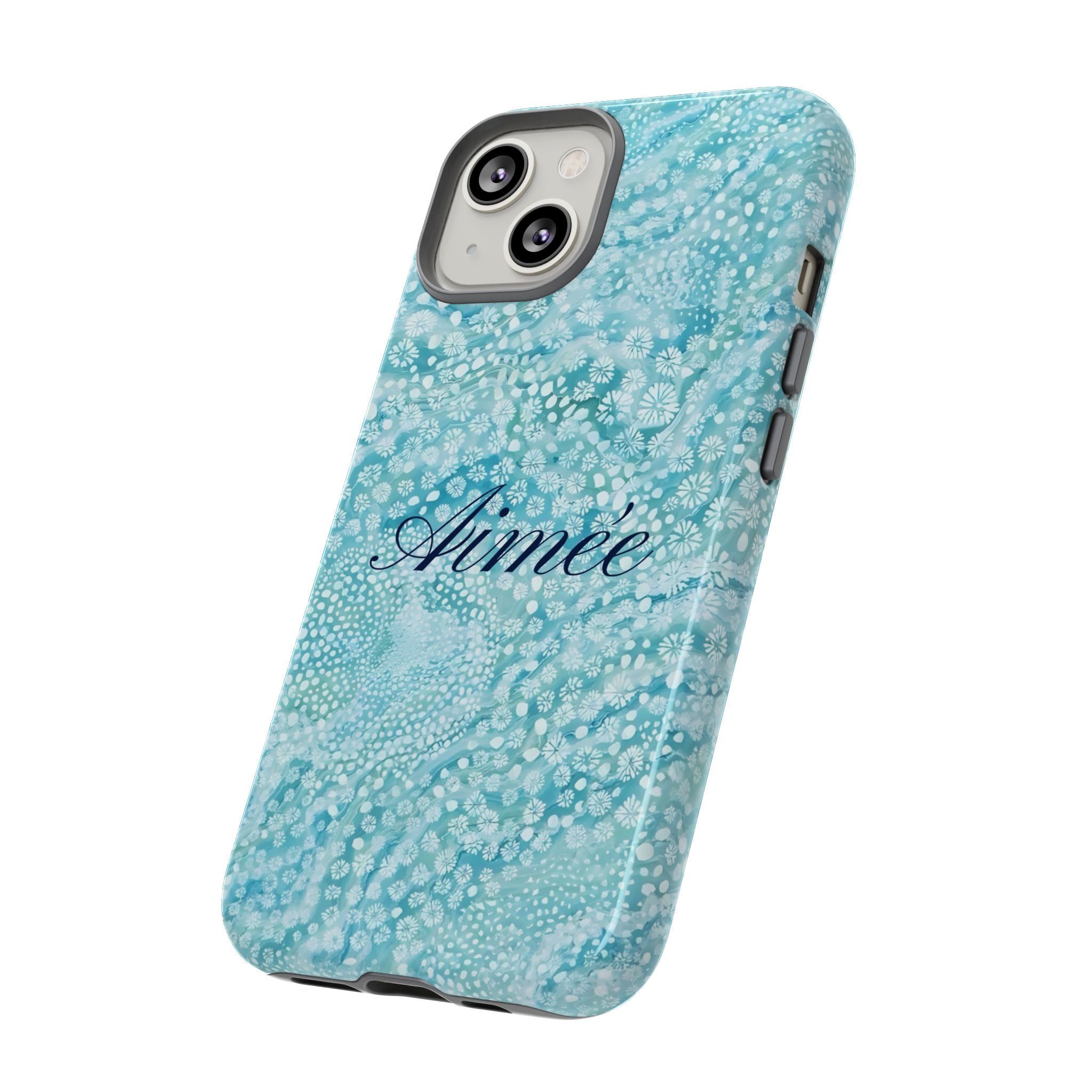 Teal Florals Personalized