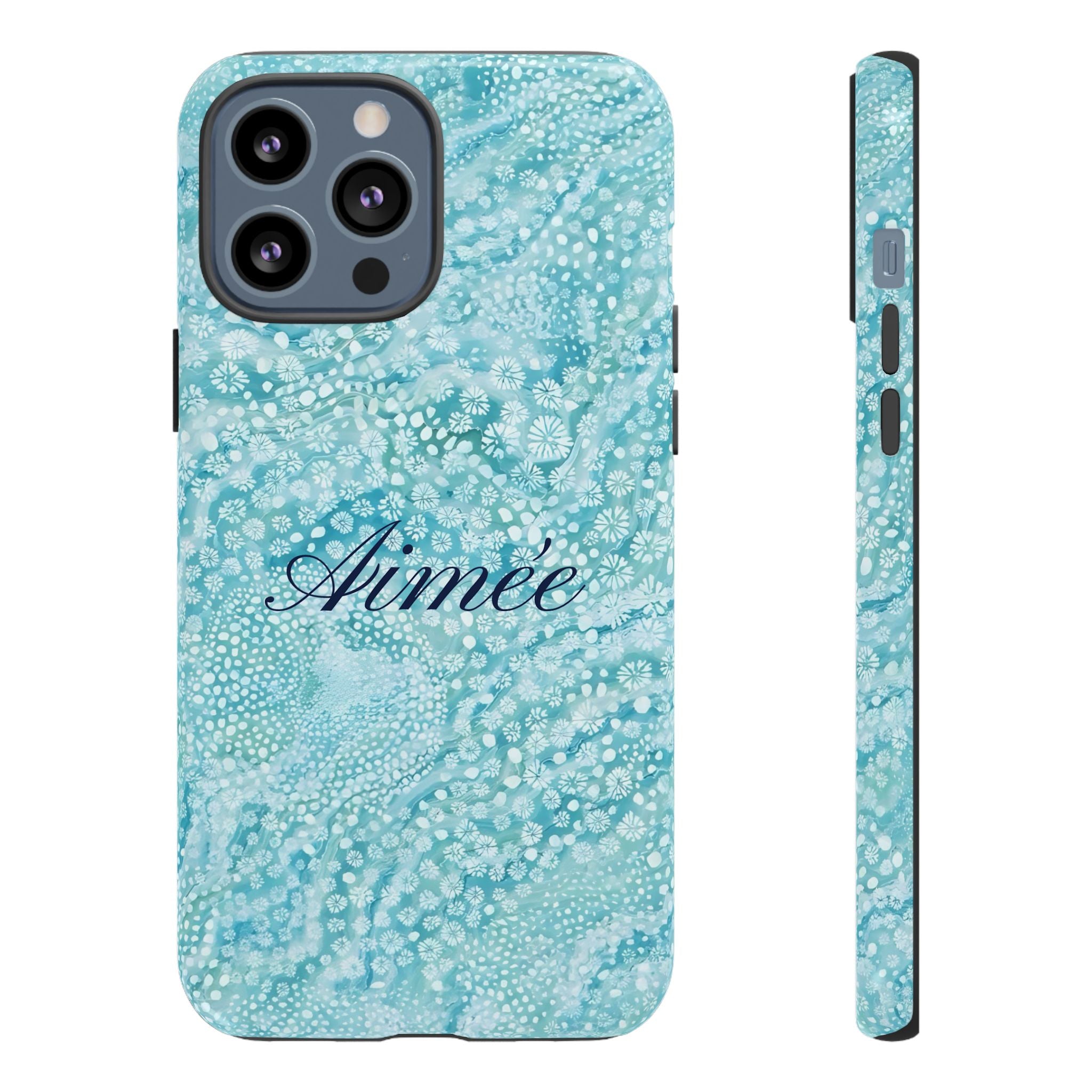 Teal Florals Personalized