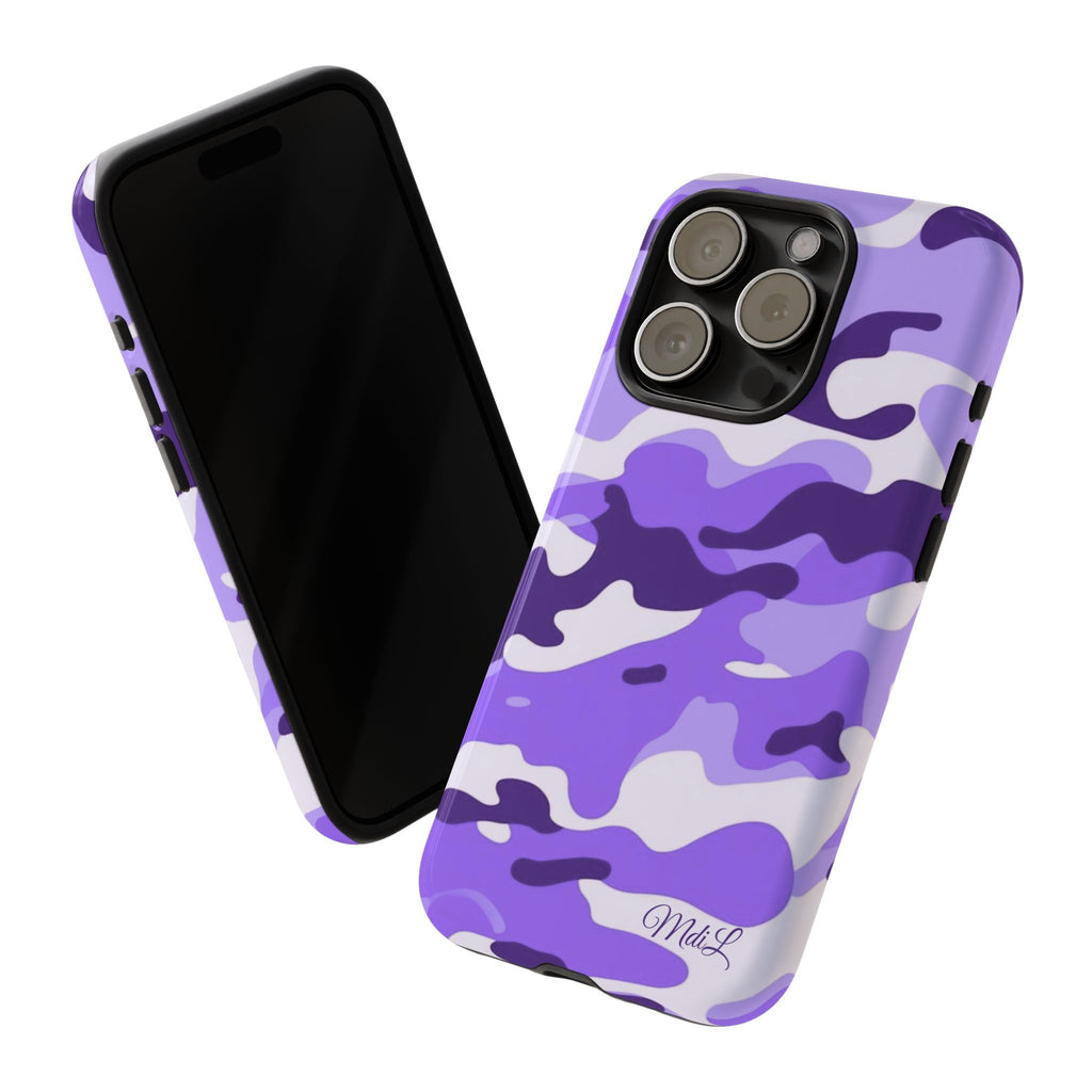 Purple Camo iPhone Case