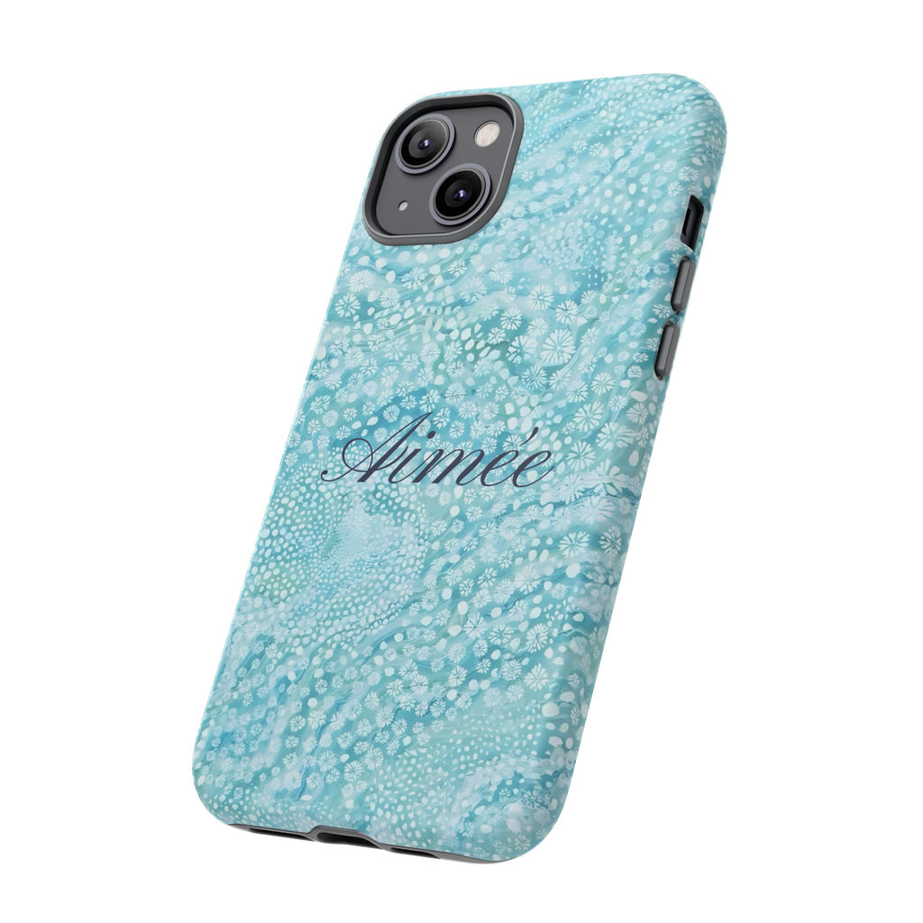 Teal Florals Personalized