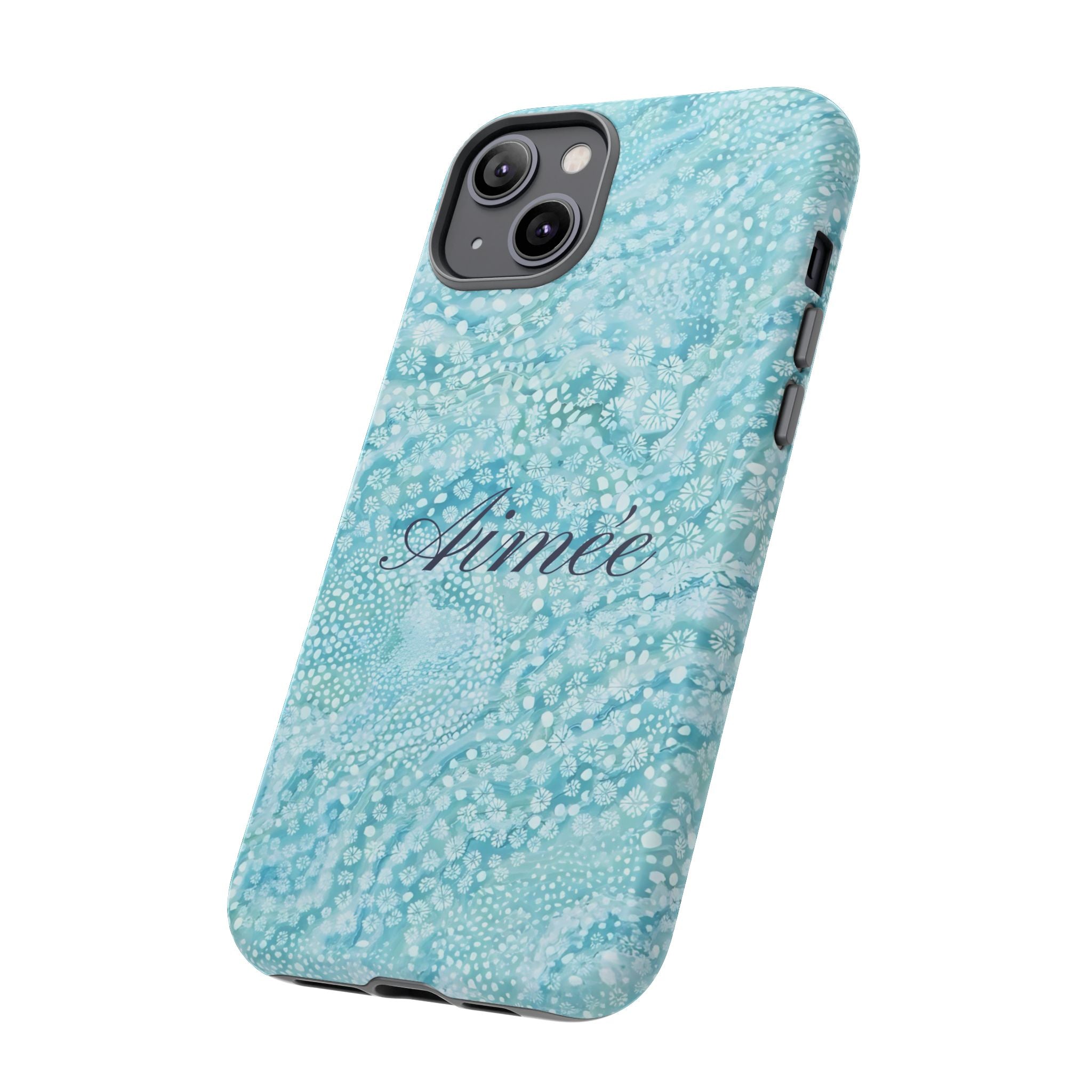 Teal Florals Personalized