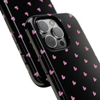 Dotted Hearts | Black and Pink - Mare di Luna