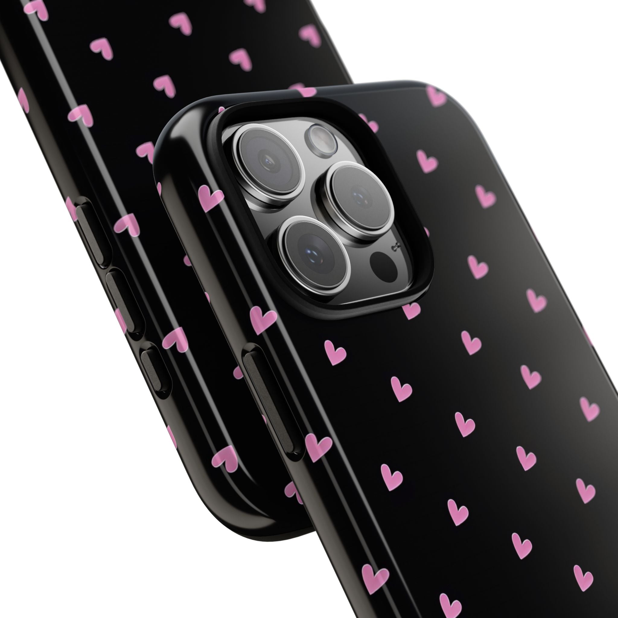 Dotted Hearts | Black and Pink - Mare di Luna