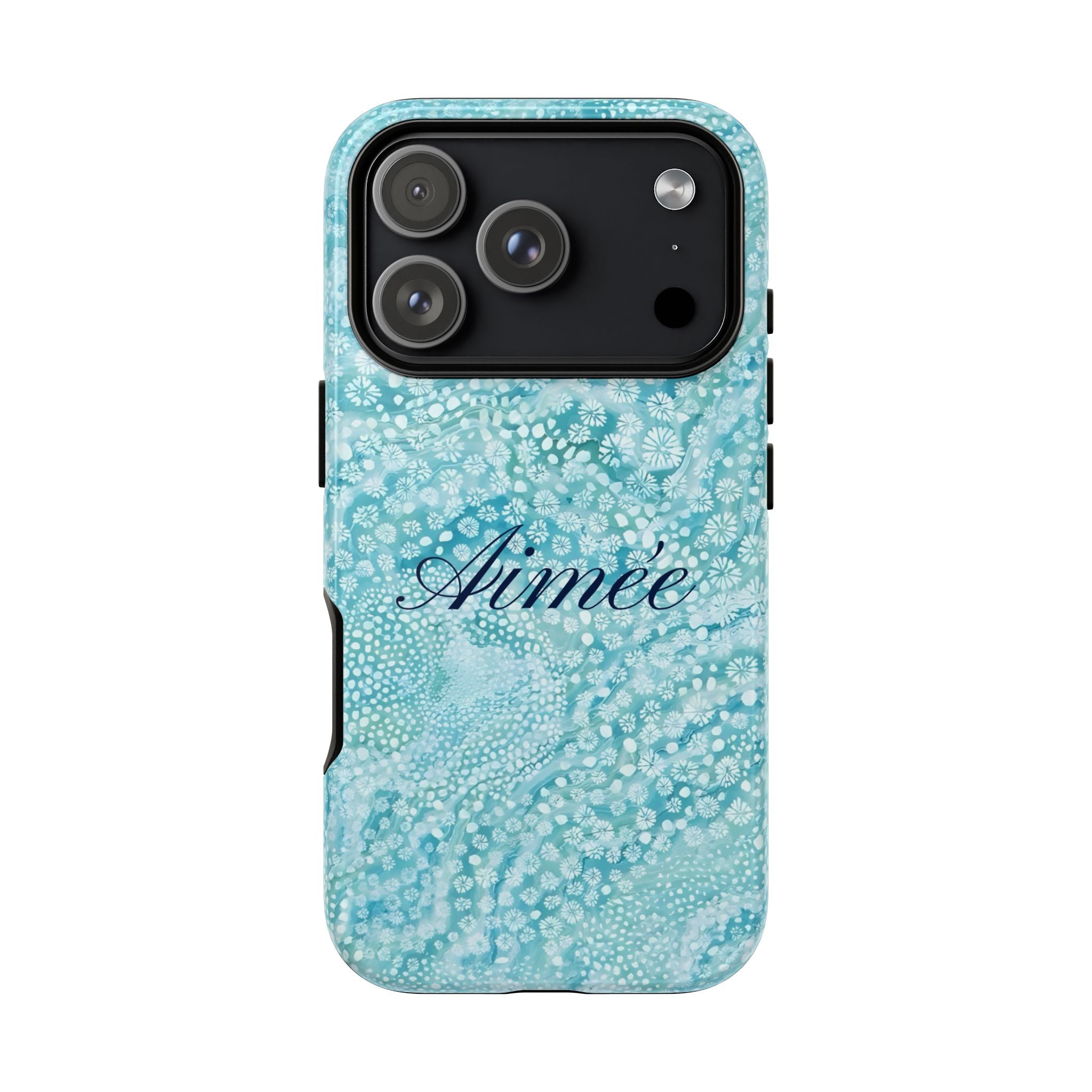 Teal Florals Personalized