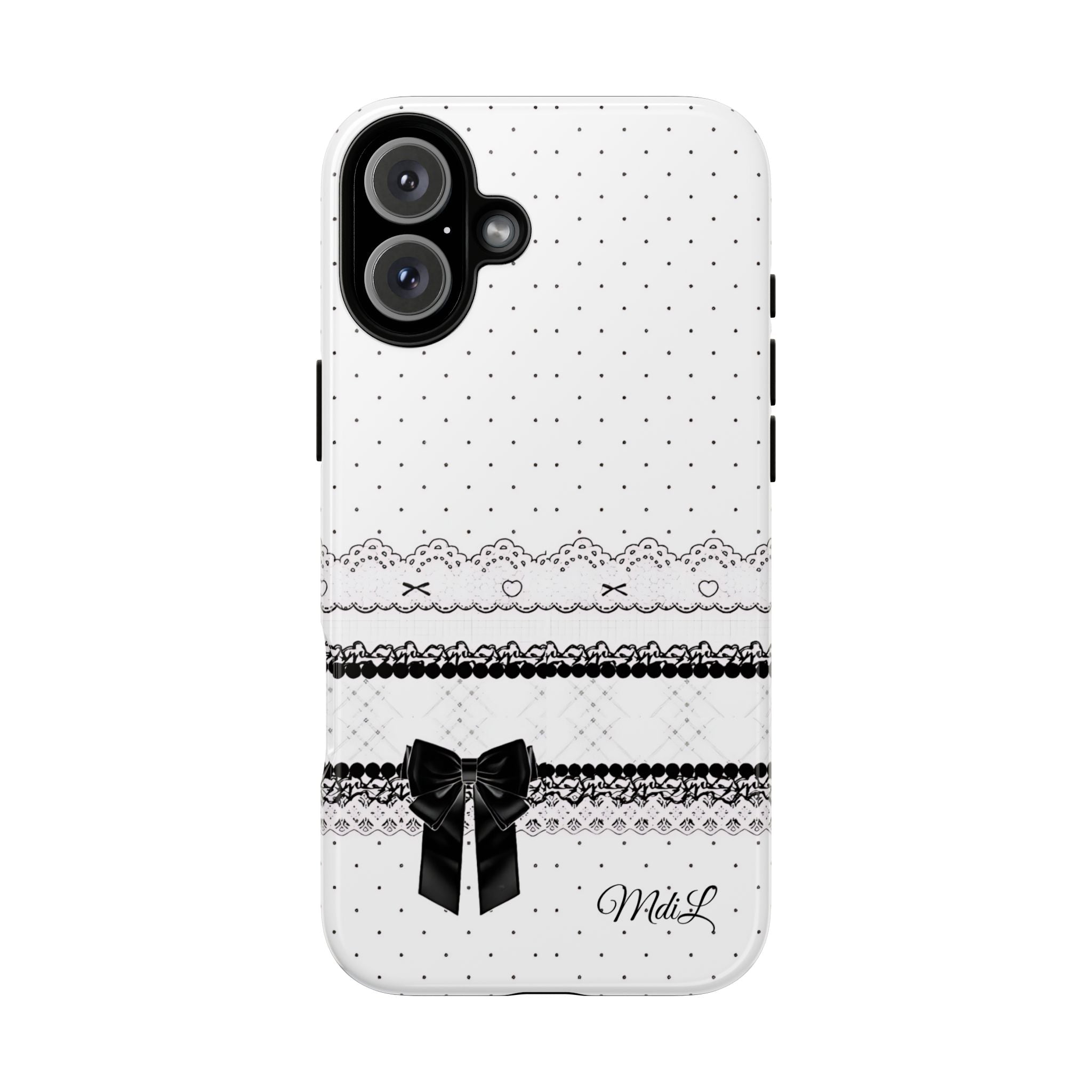 Dotted Lace | Black and White - Mare di Luna