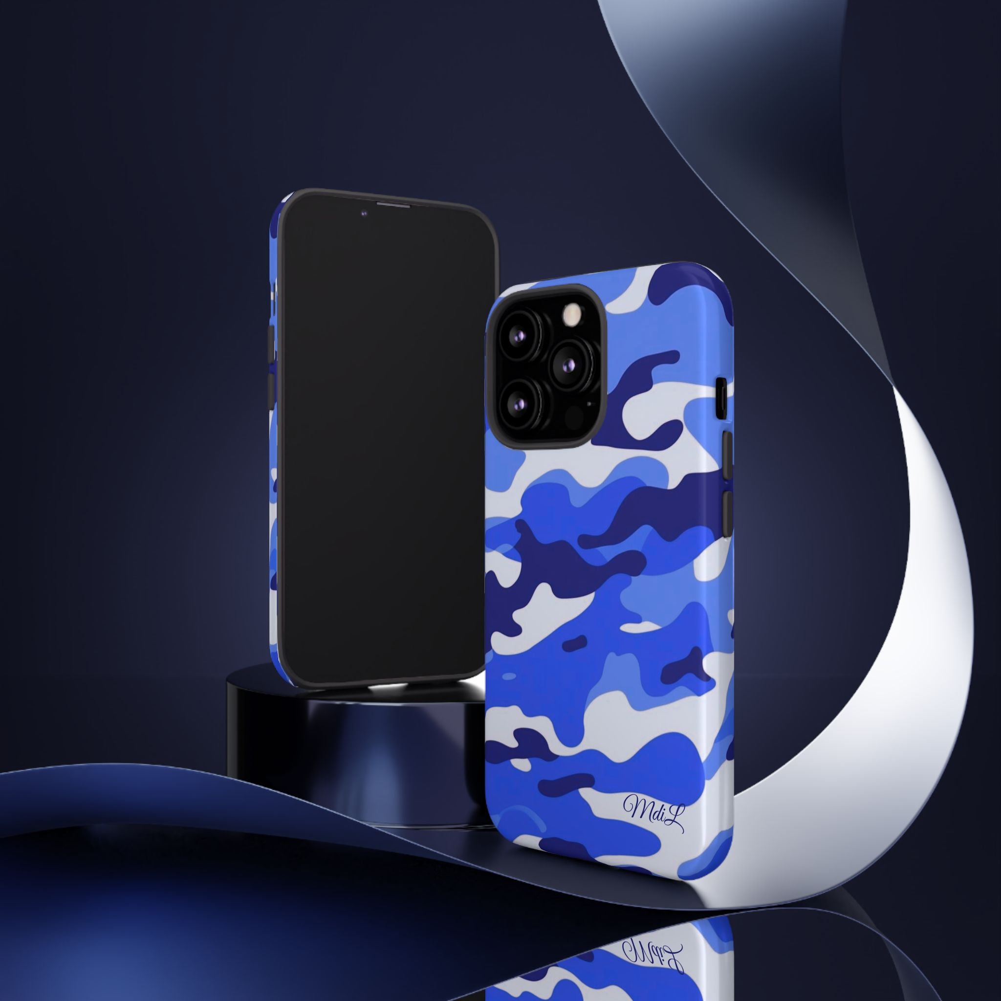 Blue Camo iPhone Case