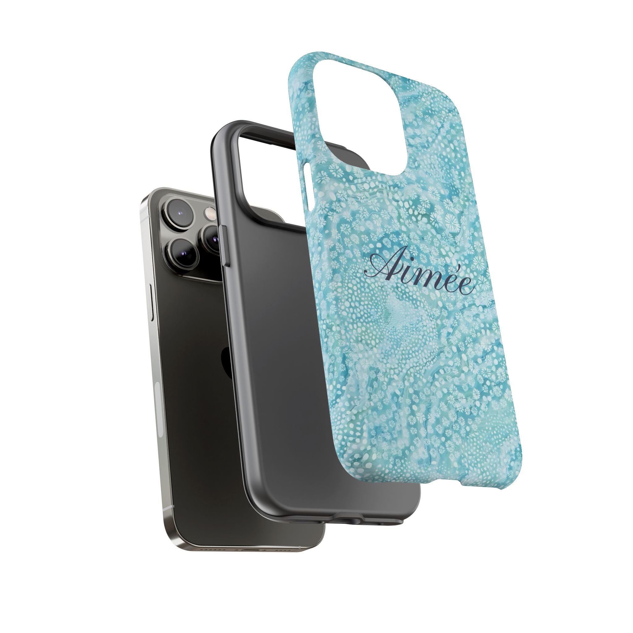 Teal Florals Personalized