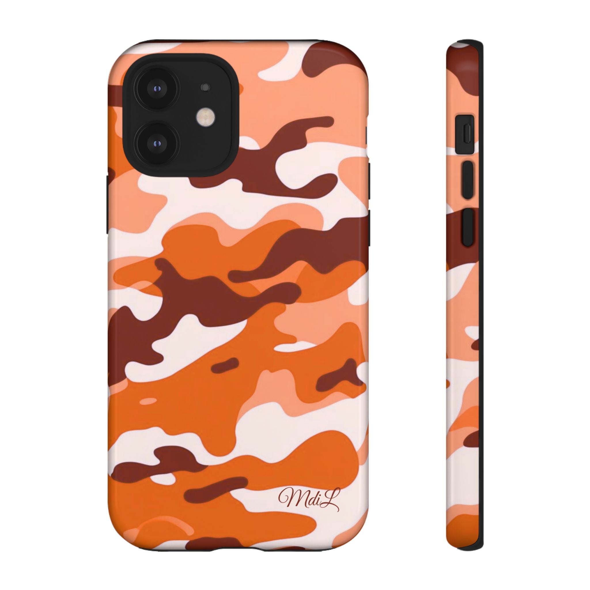 Orange Camo iPhone Case