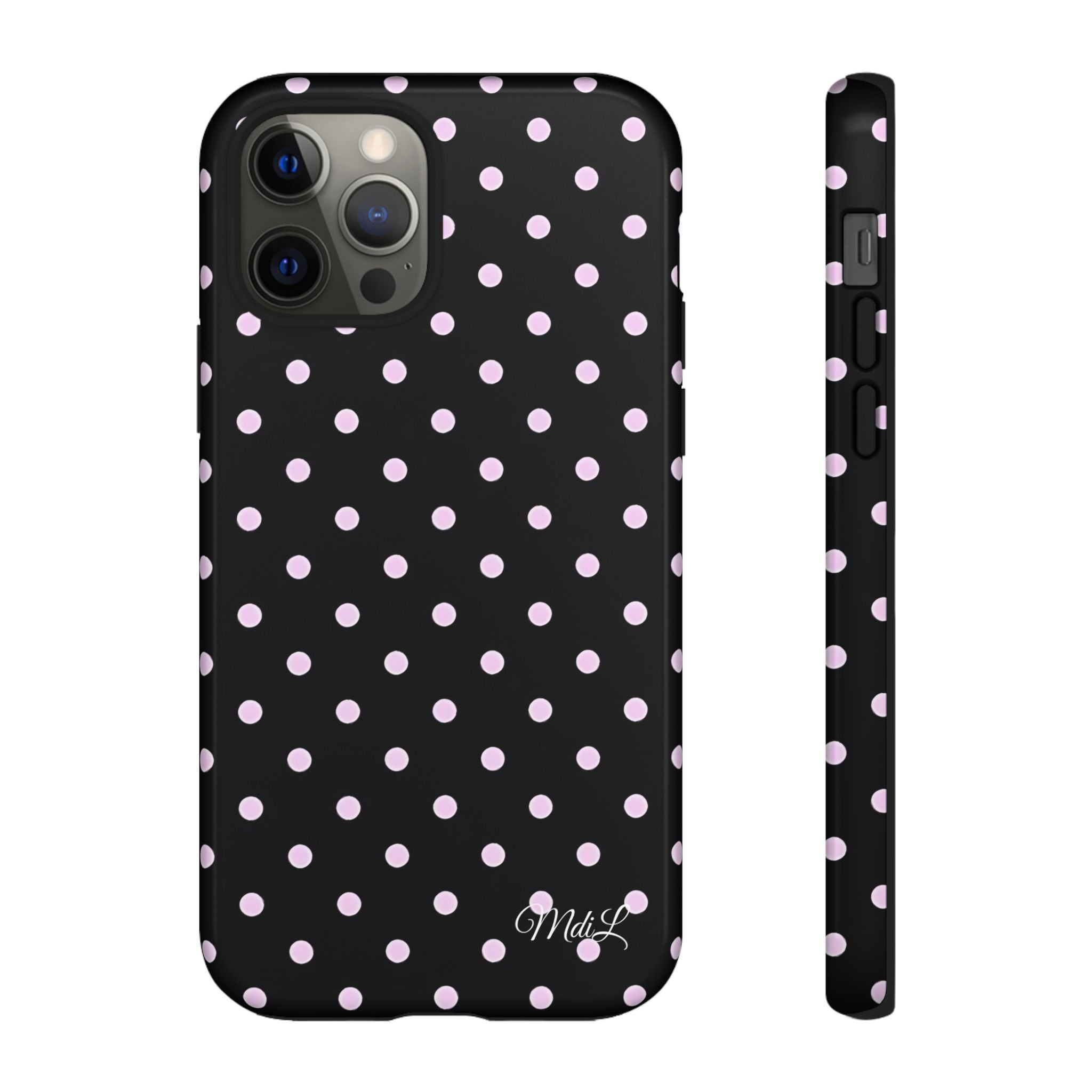 Polka Dots | Pink and Black - Mare di Luna