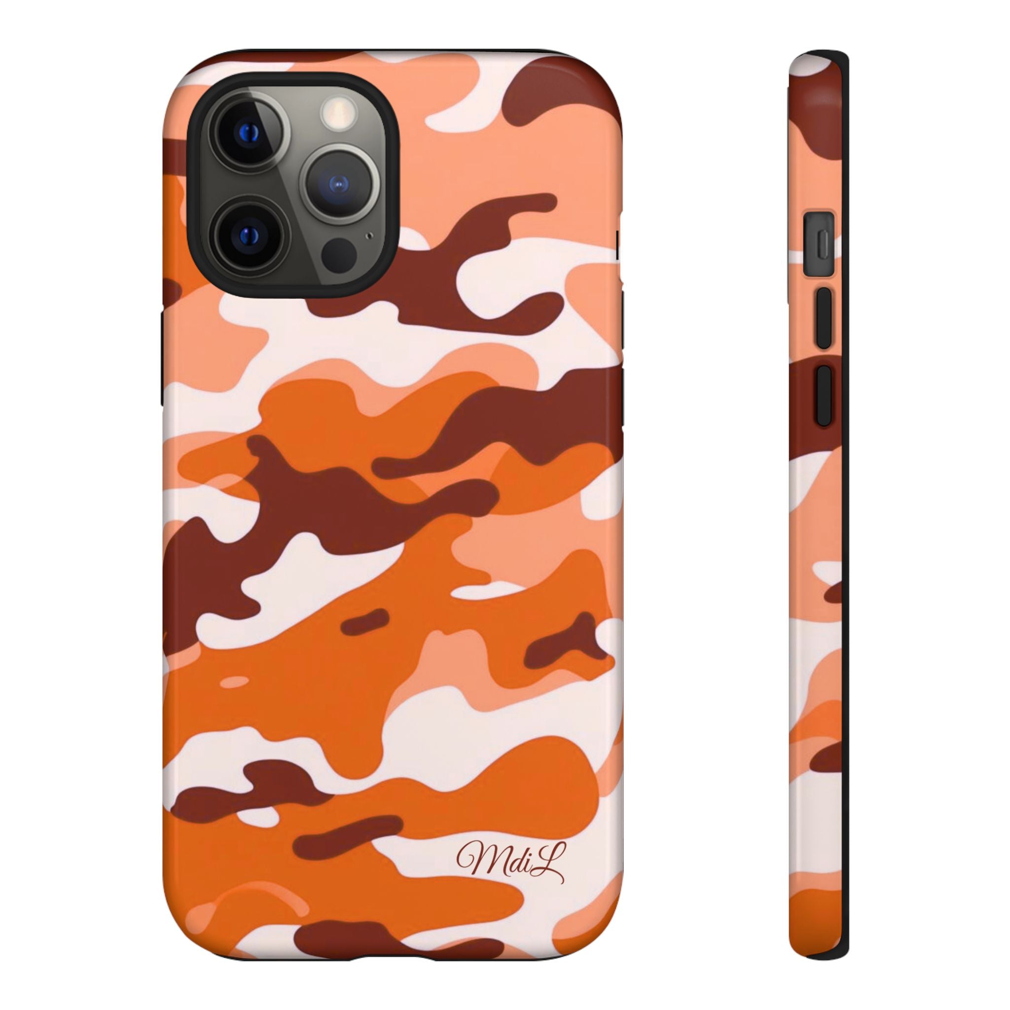 Orange Camo iPhone Case