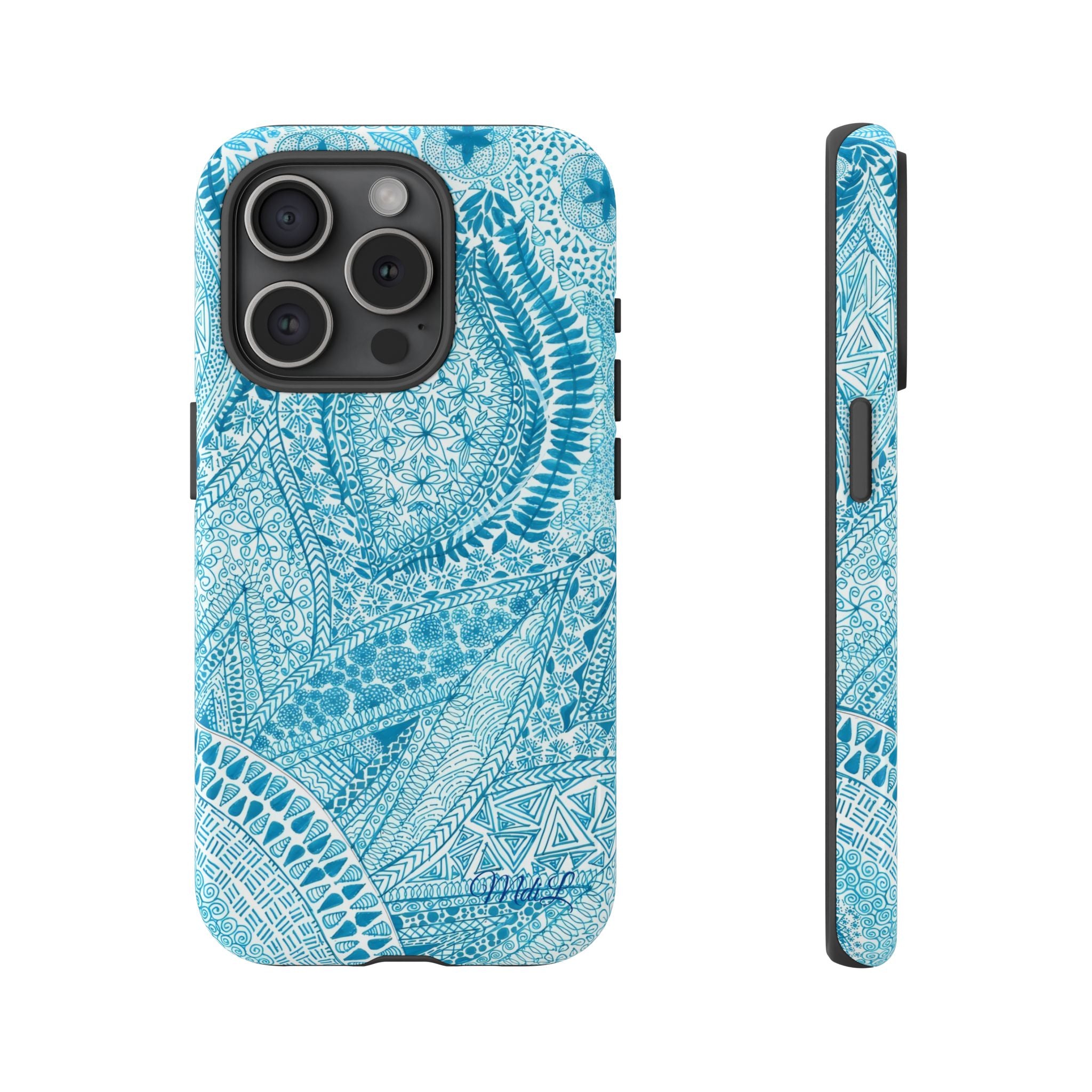 Teal Paisley