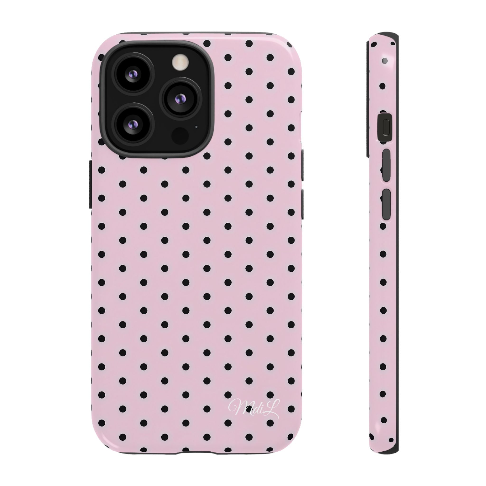 Polka Dots | Pink and Black - Mare di Luna