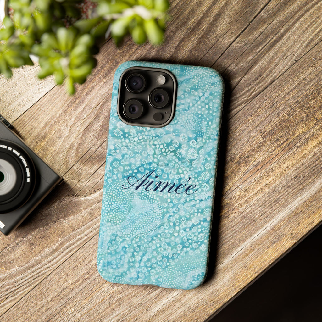 Teal Florals Personalized