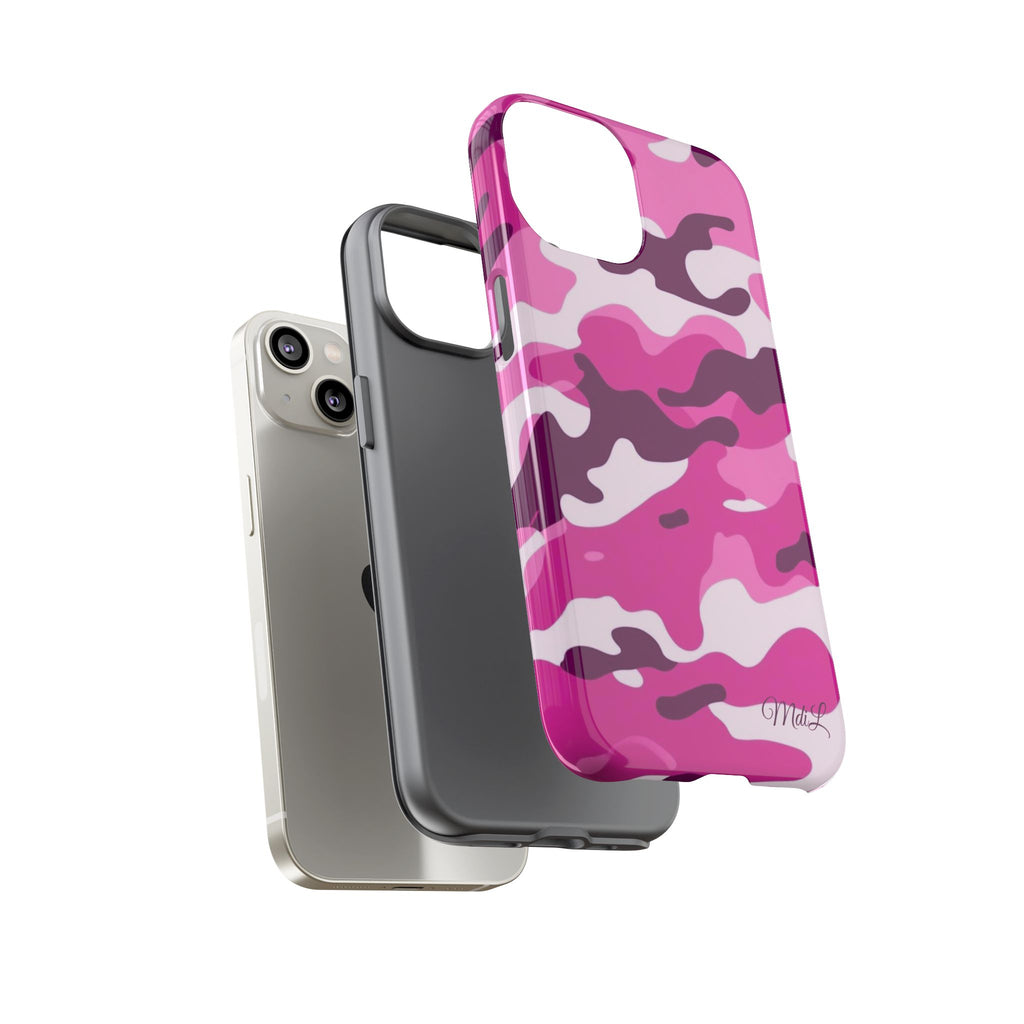 Magenta Camo iPhone Case