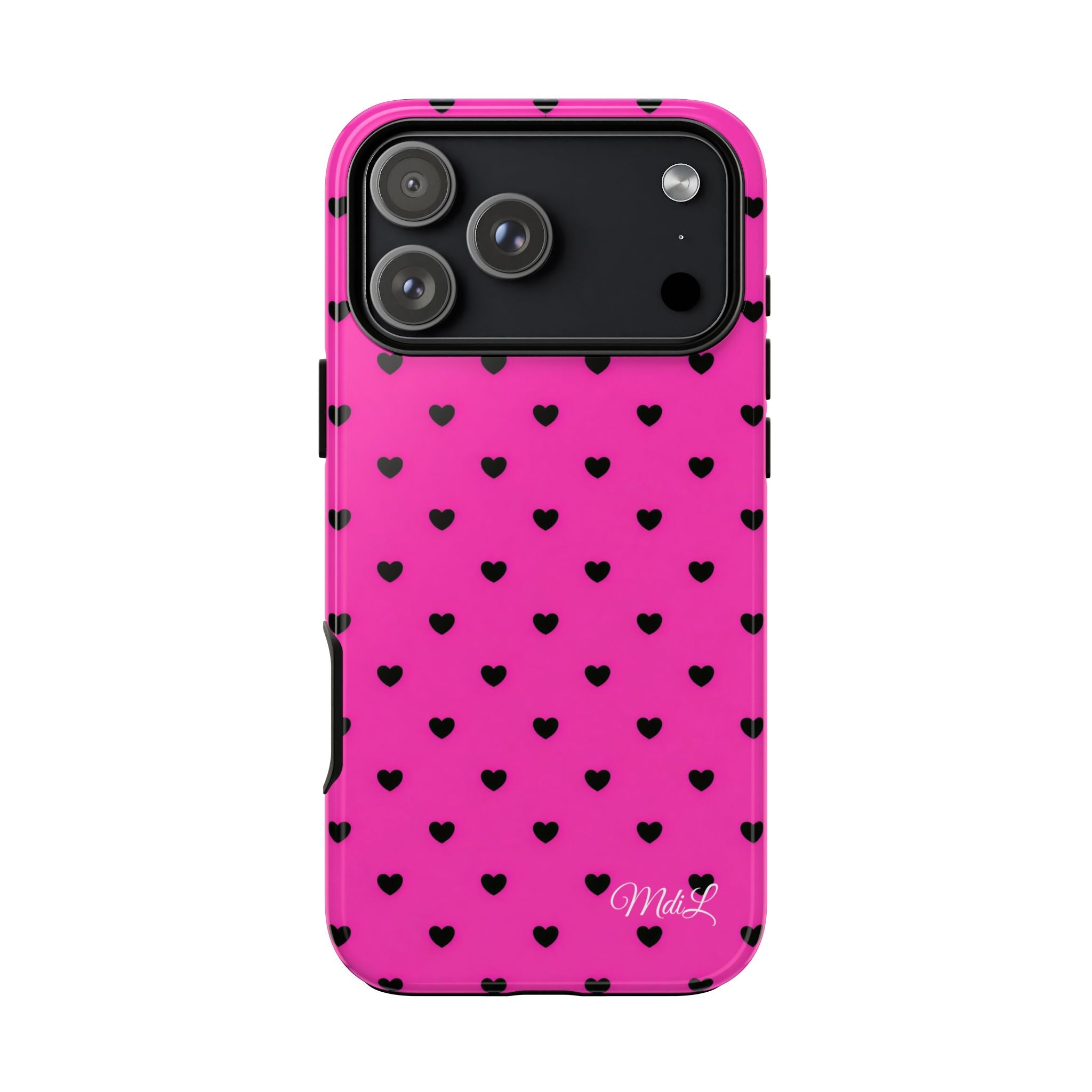 Dotted Hearts | Neon Pink - Mare di Luna