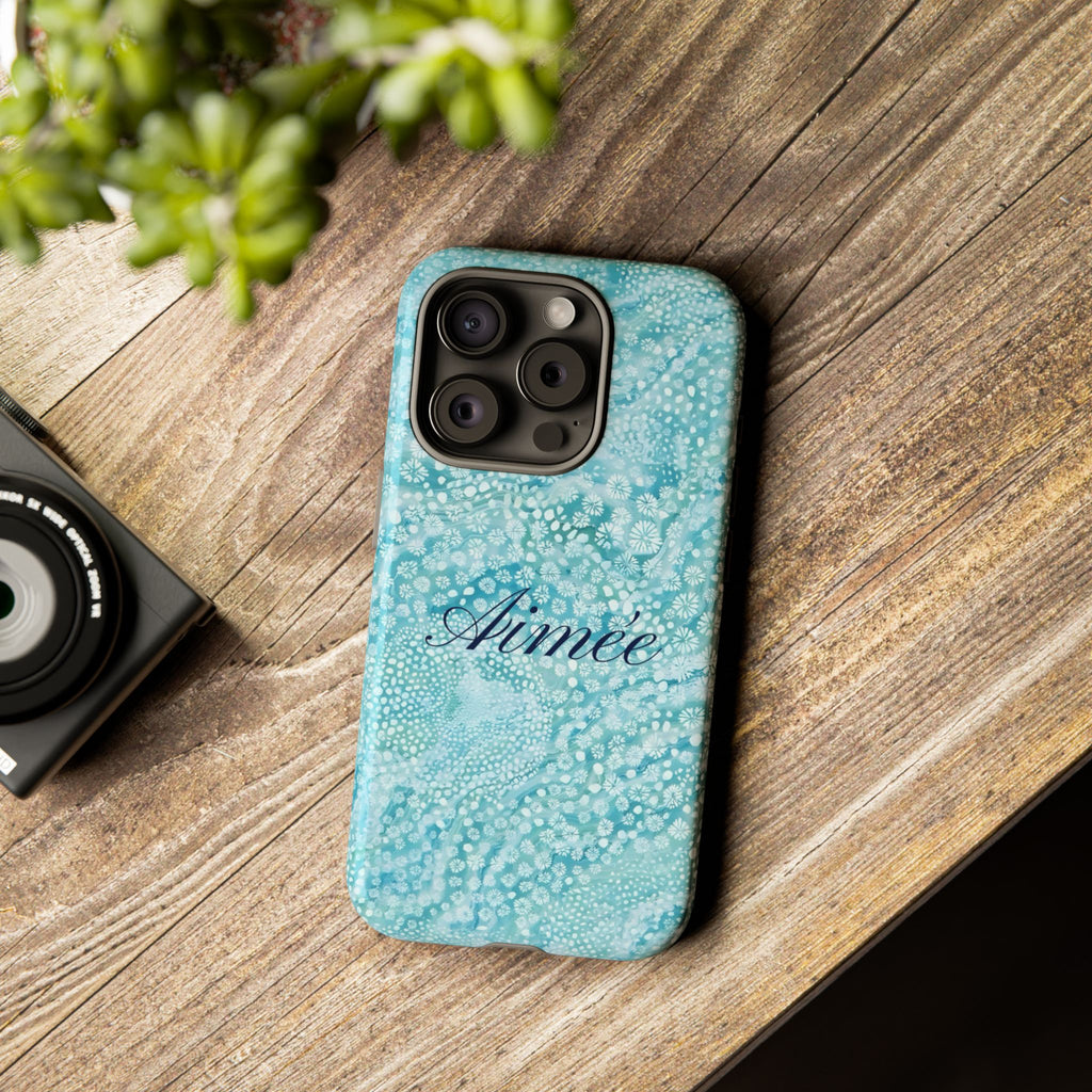 Teal Florals Personalized