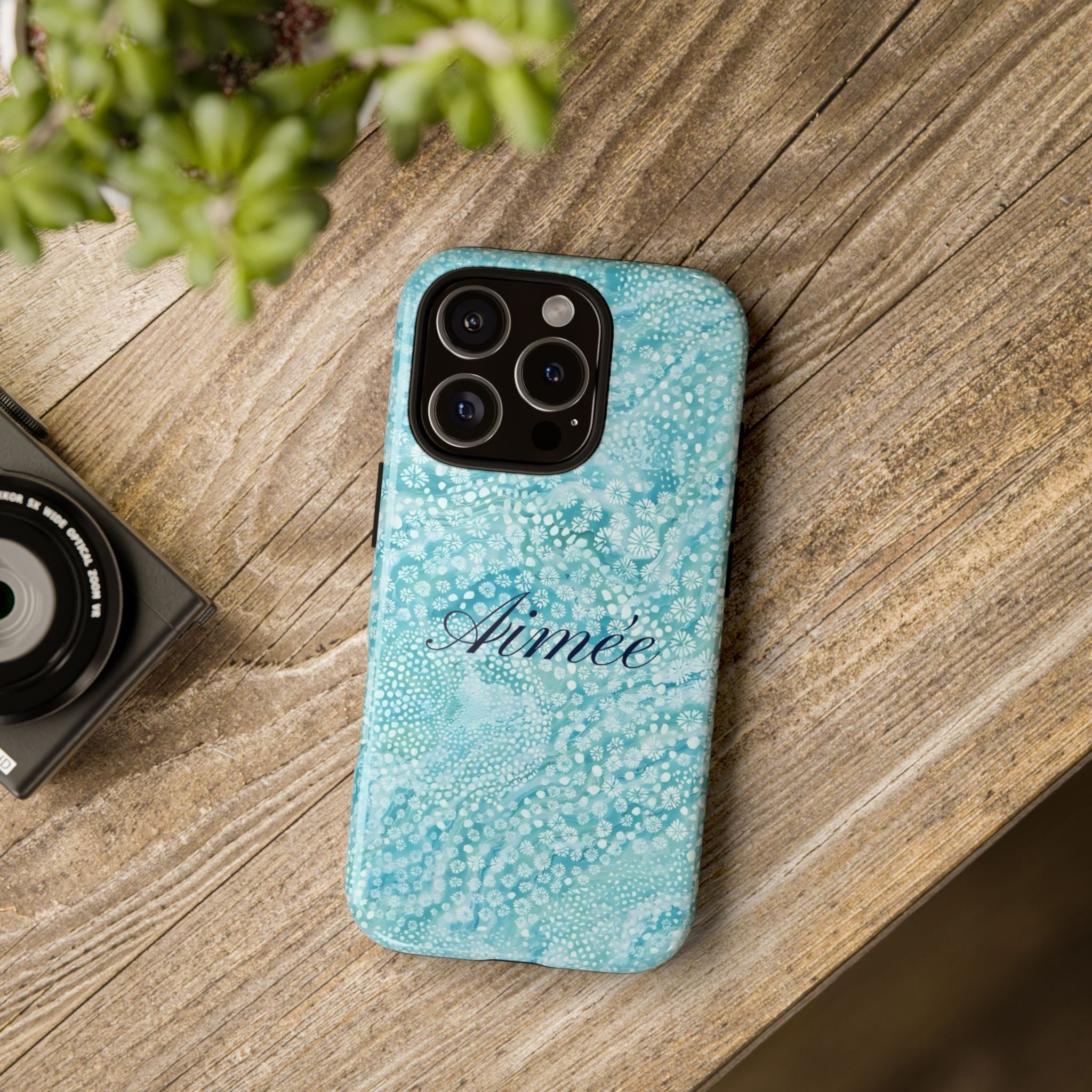 Teal Florals Personalized