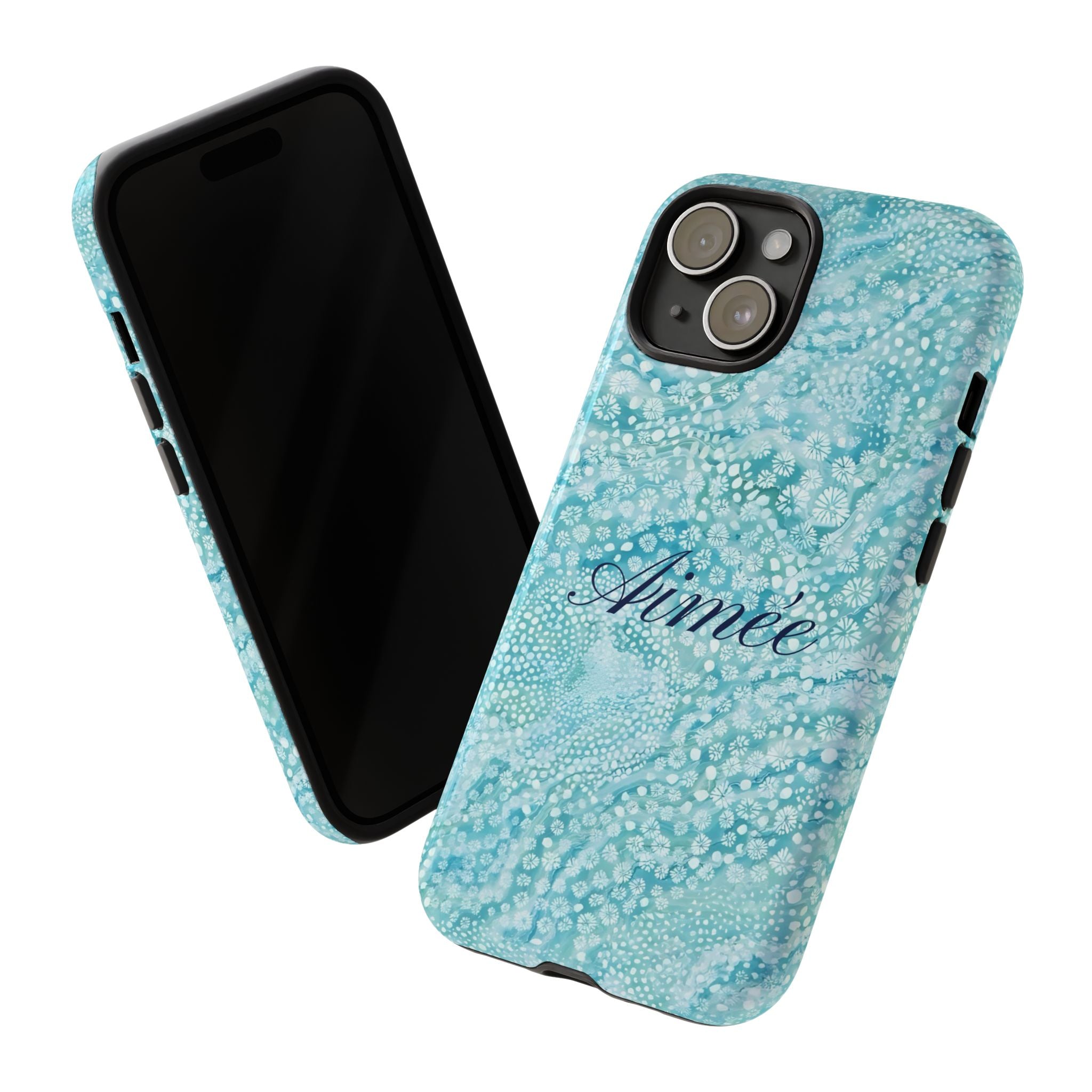 Teal Florals Personalized