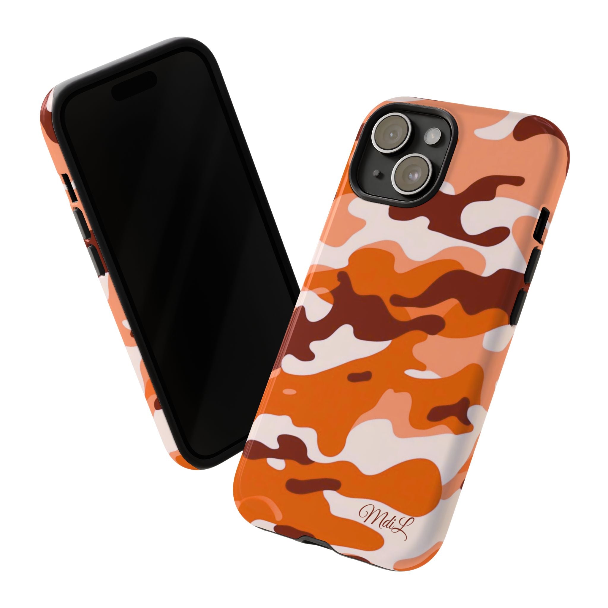 Orange Camo iPhone Case