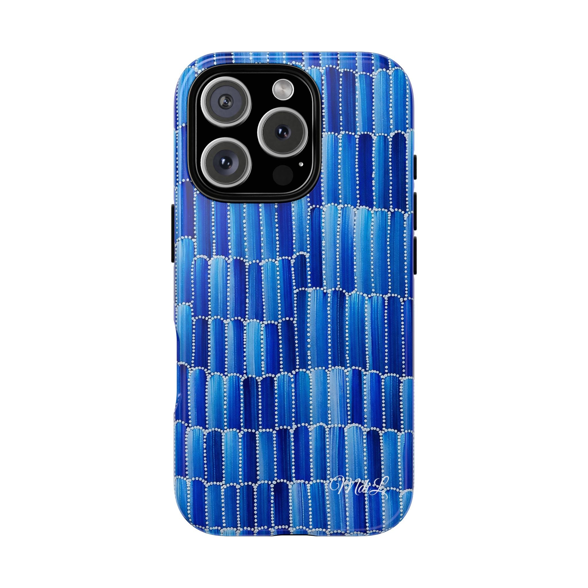 Watercolor Diamonds | Ocean Blue - Mare di Luna