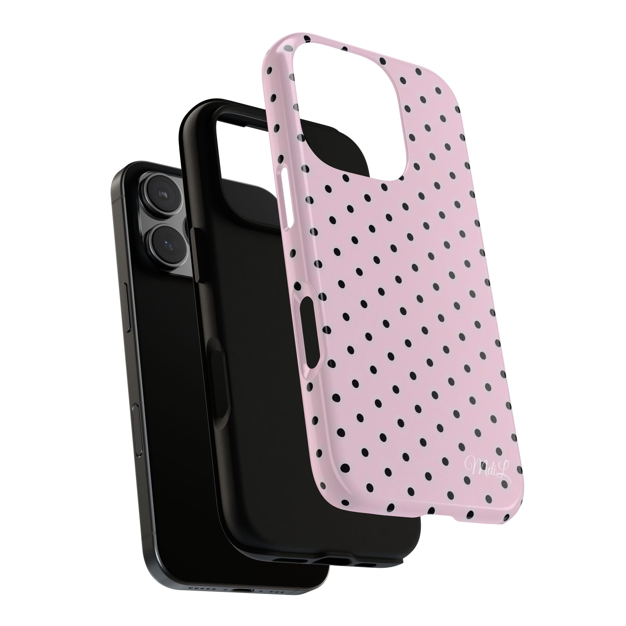 Polka Dots | Pink and Black - Mare di Luna