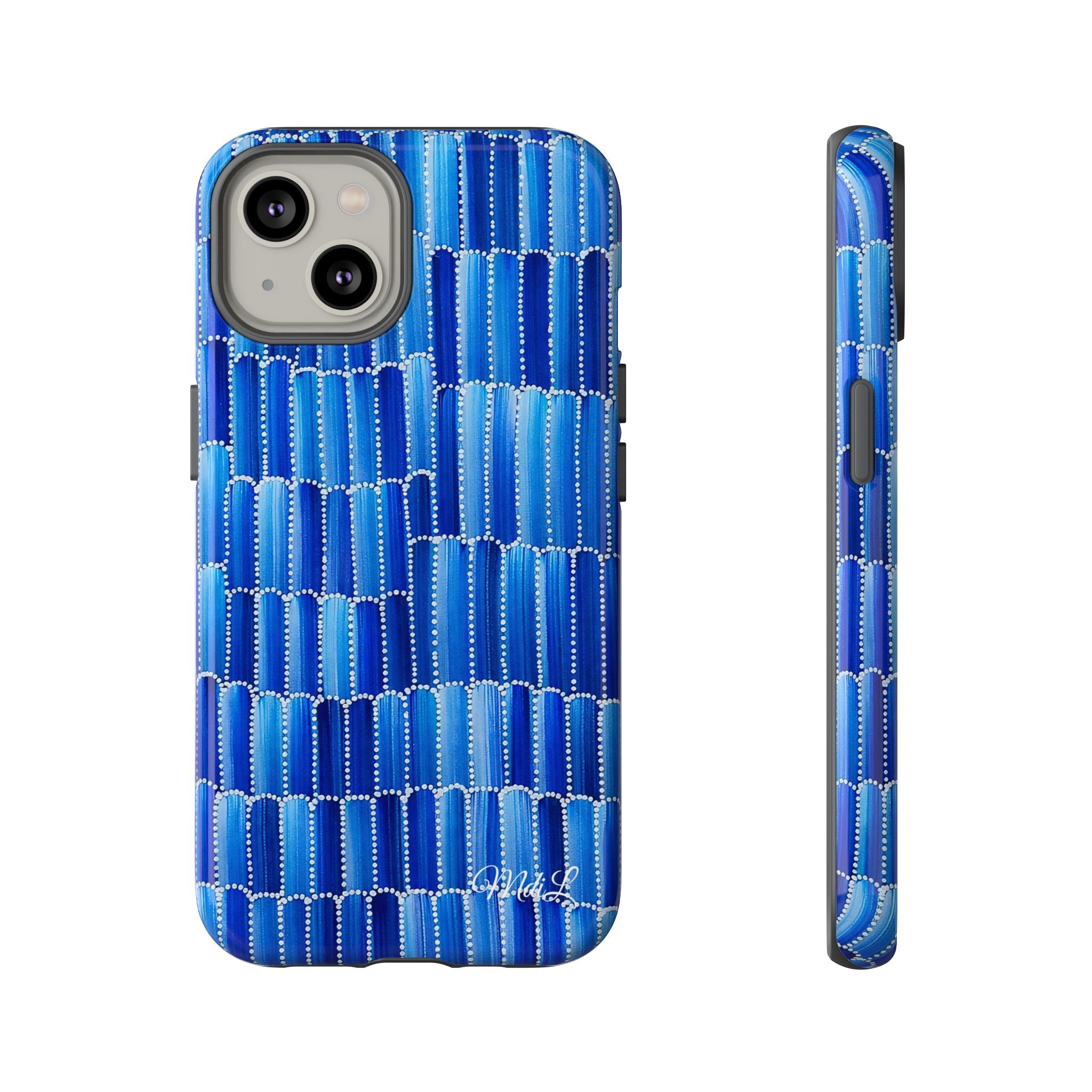 Watercolor Diamonds | Ocean Blue - Mare di Luna